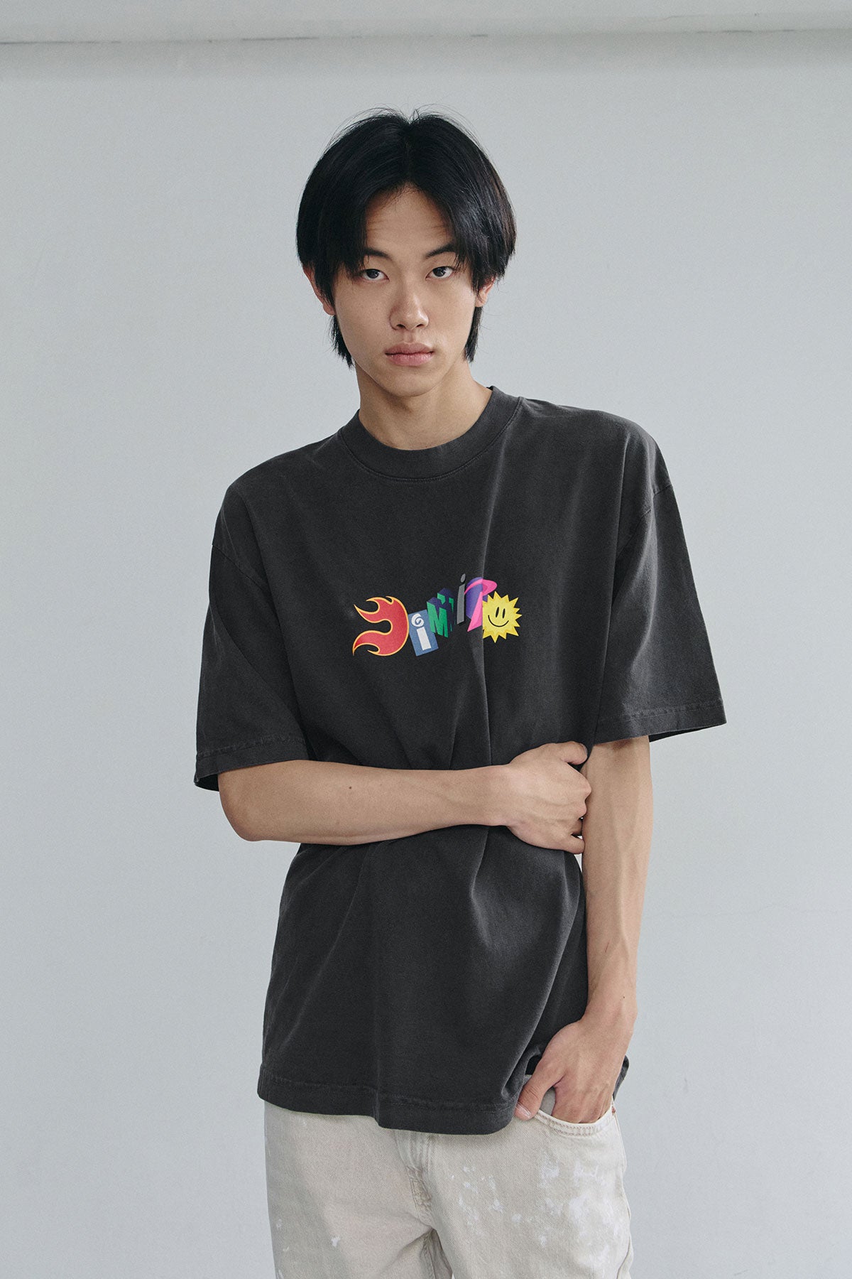 VERT GRAPHIC COMBO SSV GD 6.5OZ TEE VINTAGE BLACK (Available on 26.05.07)