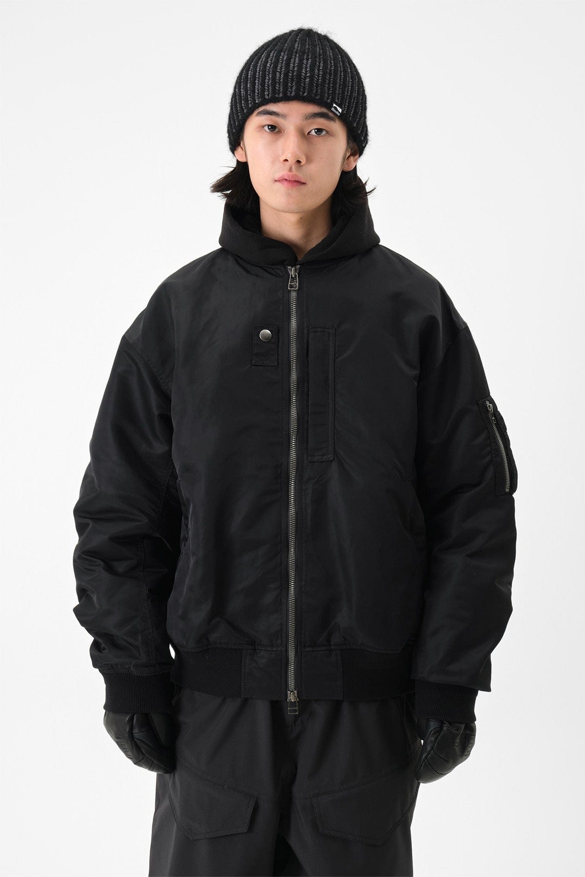[INVITED] GTX MA-1 JACKET BLACK