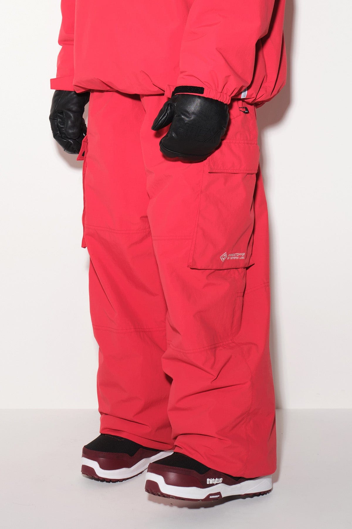 [INVITED] GTX PUFF PANTS RED (Wide fit)