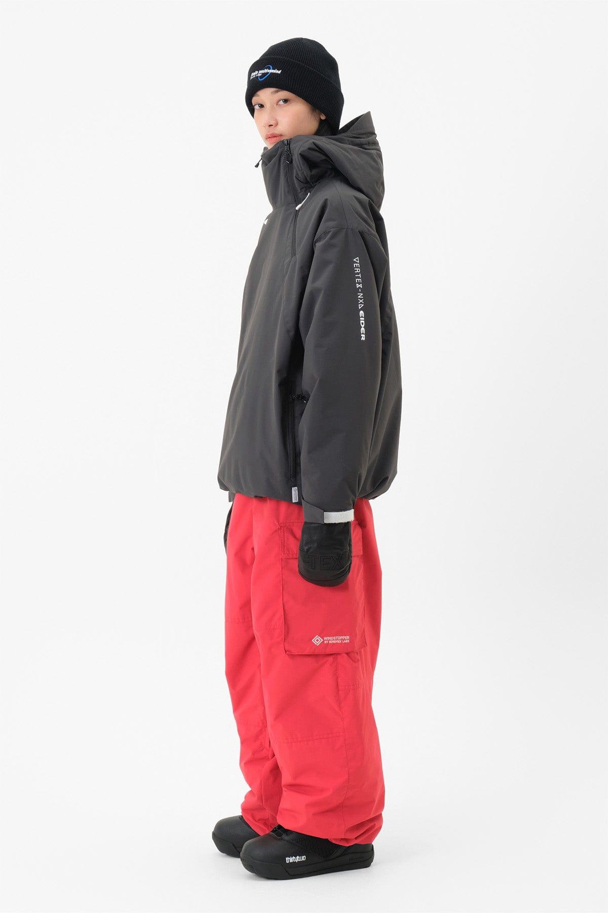 [INVITED] GTX PUFF PANTS RED (Wide fit)