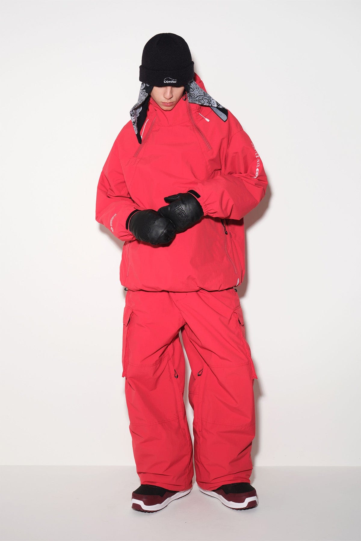 [INVITED] GTX PUFF PULLOVER JACKET RED