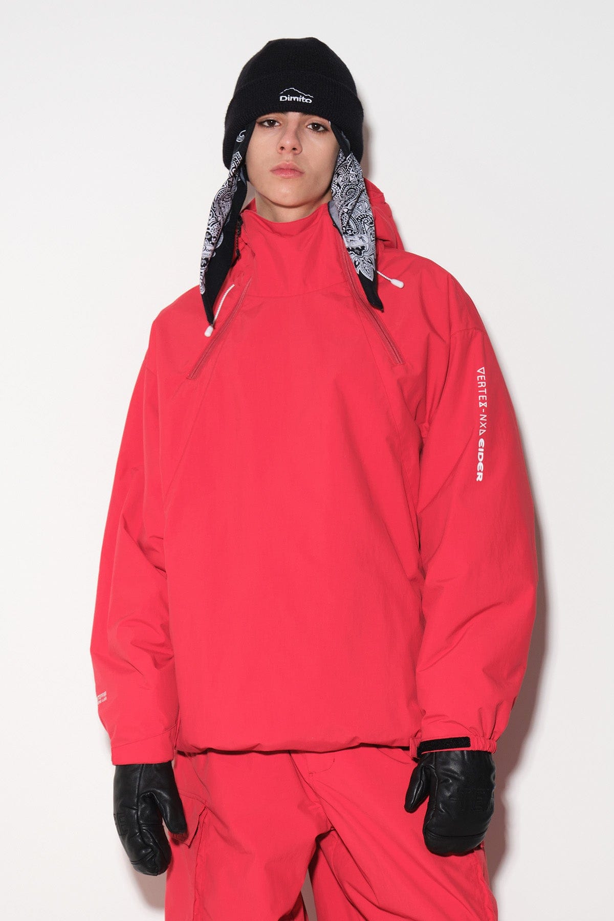 [INVITED] GTX PUFF PULLOVER JACKET RED