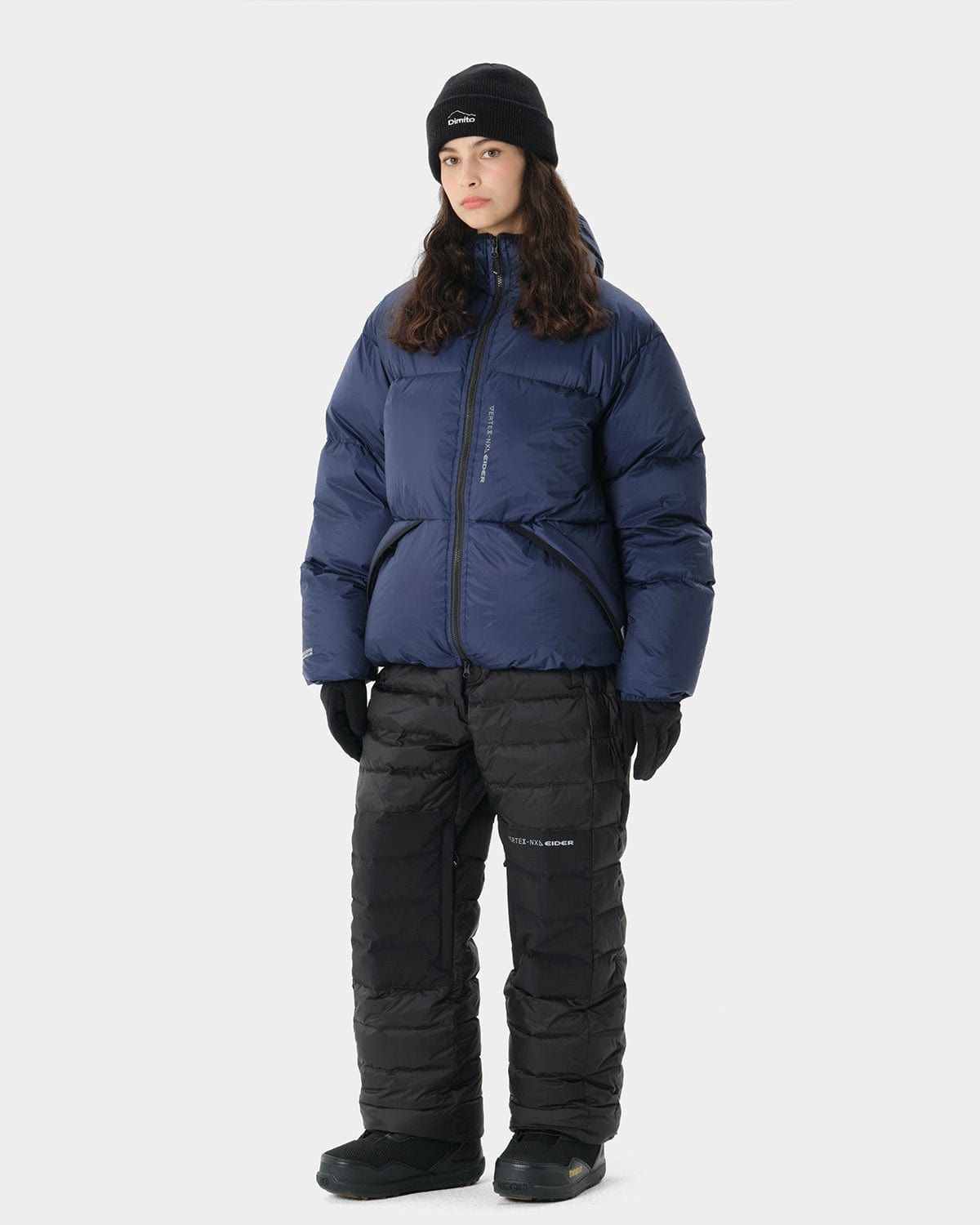 スノーボード DIMITO GTX (VTX X EIDER) PANTS GTX (VTX X EIDER) DOWN PADDED PANTS BLACK (Standard Fit