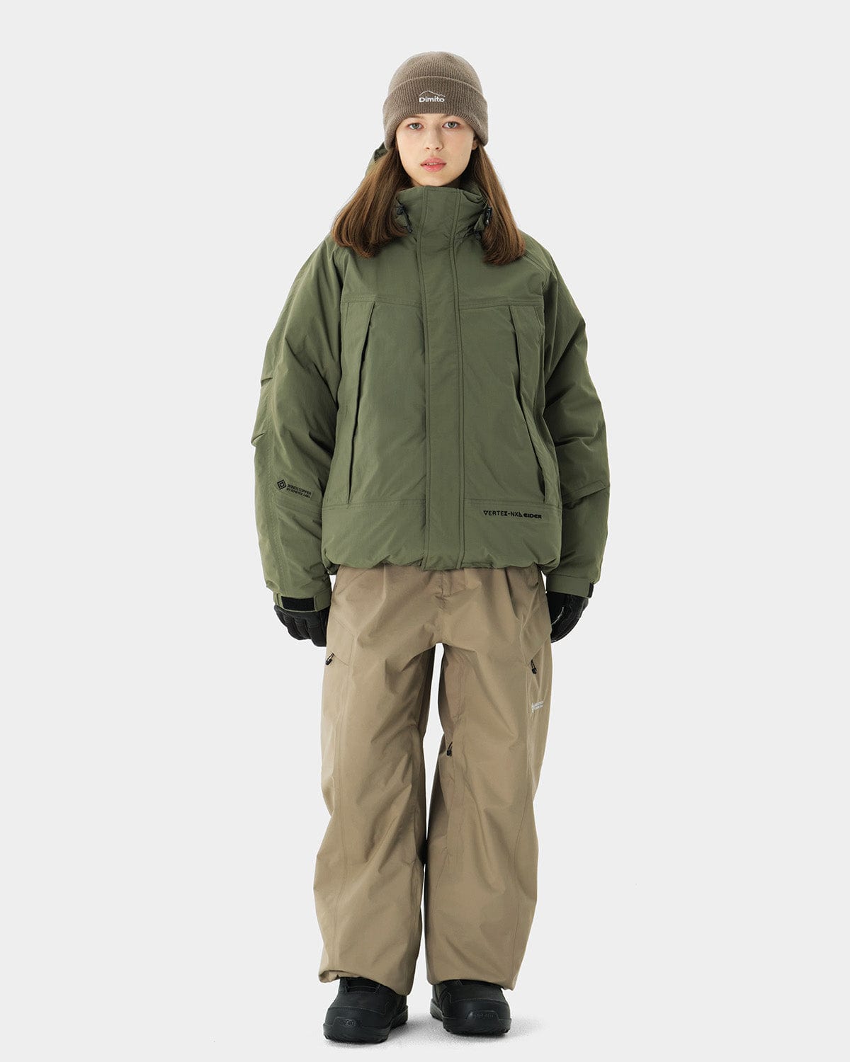 スノーボード dimito x eider goretex M GTX (VTX X EIDER) EASY PLUS HD GOOSE DOWN JACKET BLACK - DIMITO
