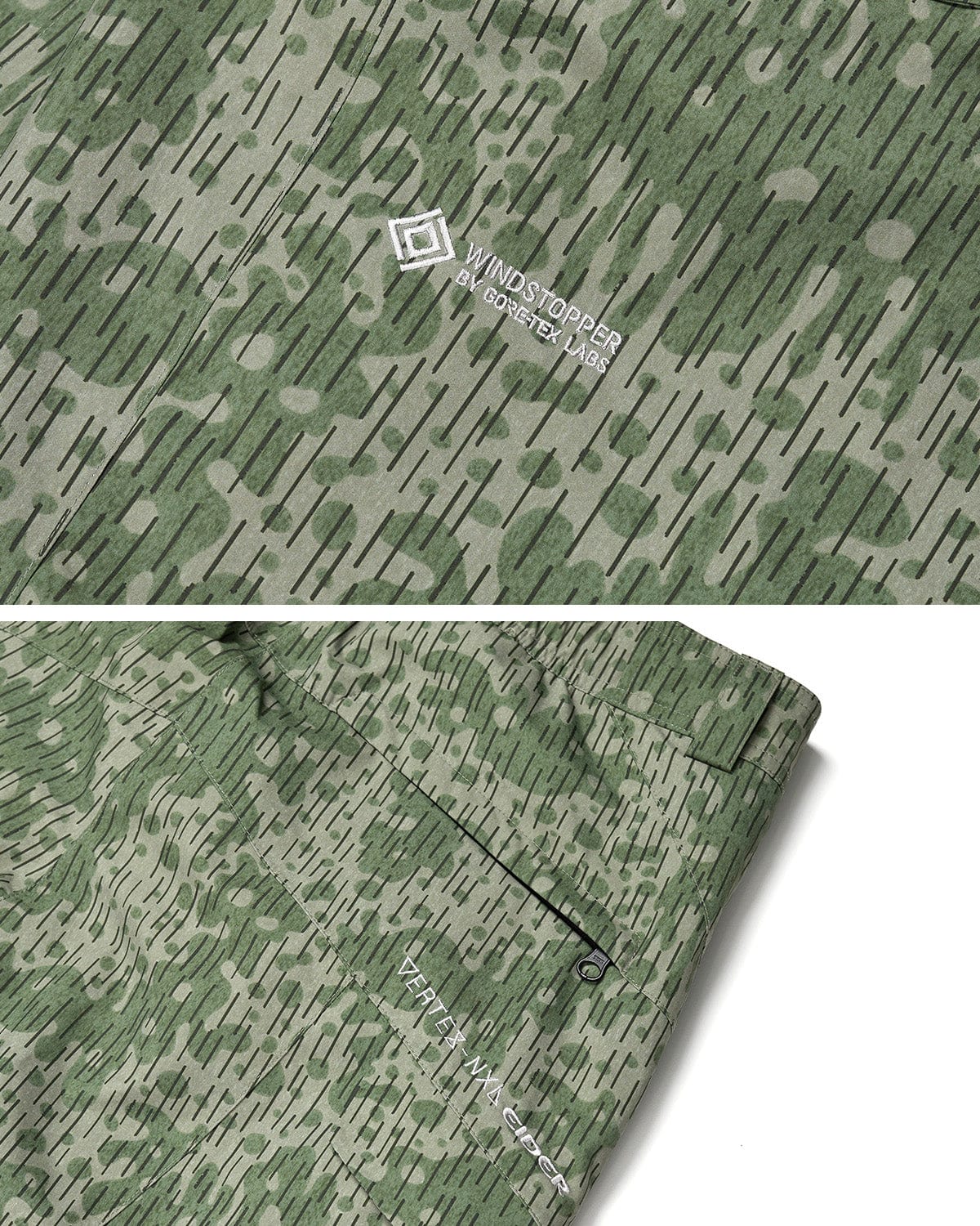 VERT GTX (VTX X EIDER) WIDE 2L PANTS RAIN CAMO (Wide Fit)