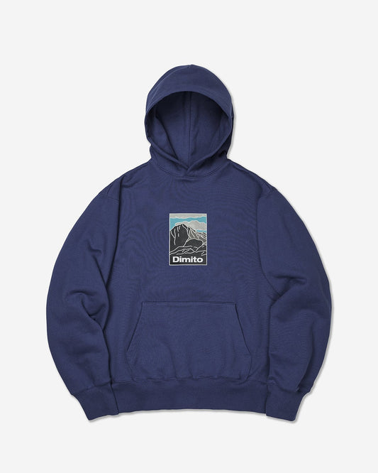 VERT HAE EMBROIDERY HOODIE MIDNIGHT BLUE