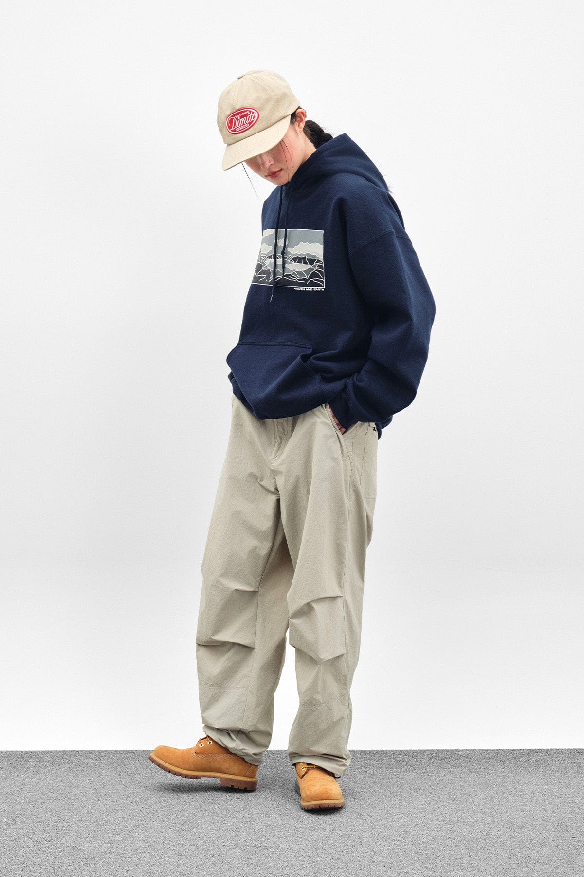 [INVITED] HAE GD HOODIE NAVY