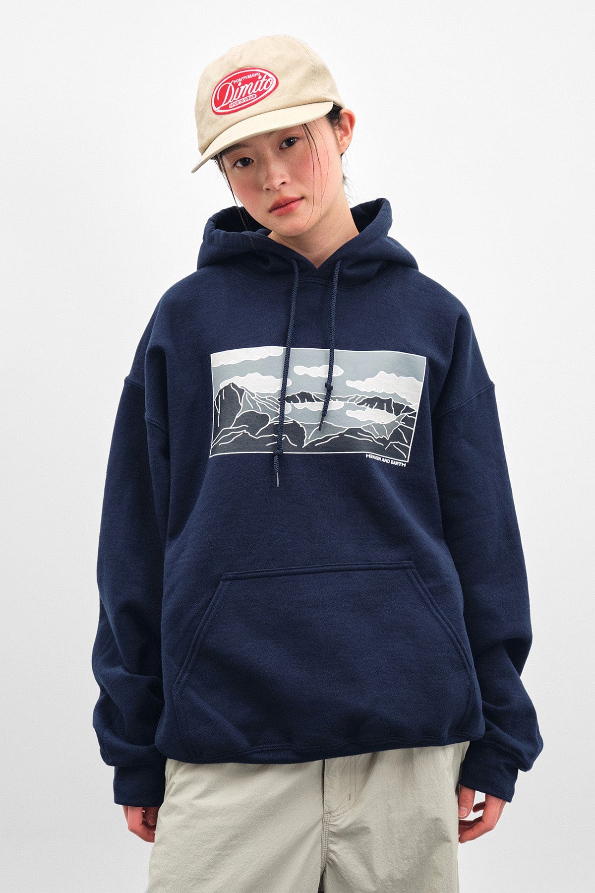 [INVITED] HAE GD HOODIE NAVY