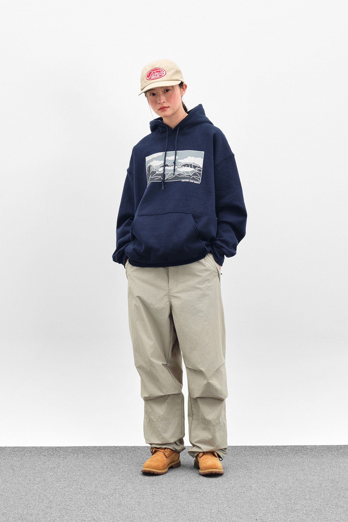[INVITED] HAE GD HOODIE NAVY