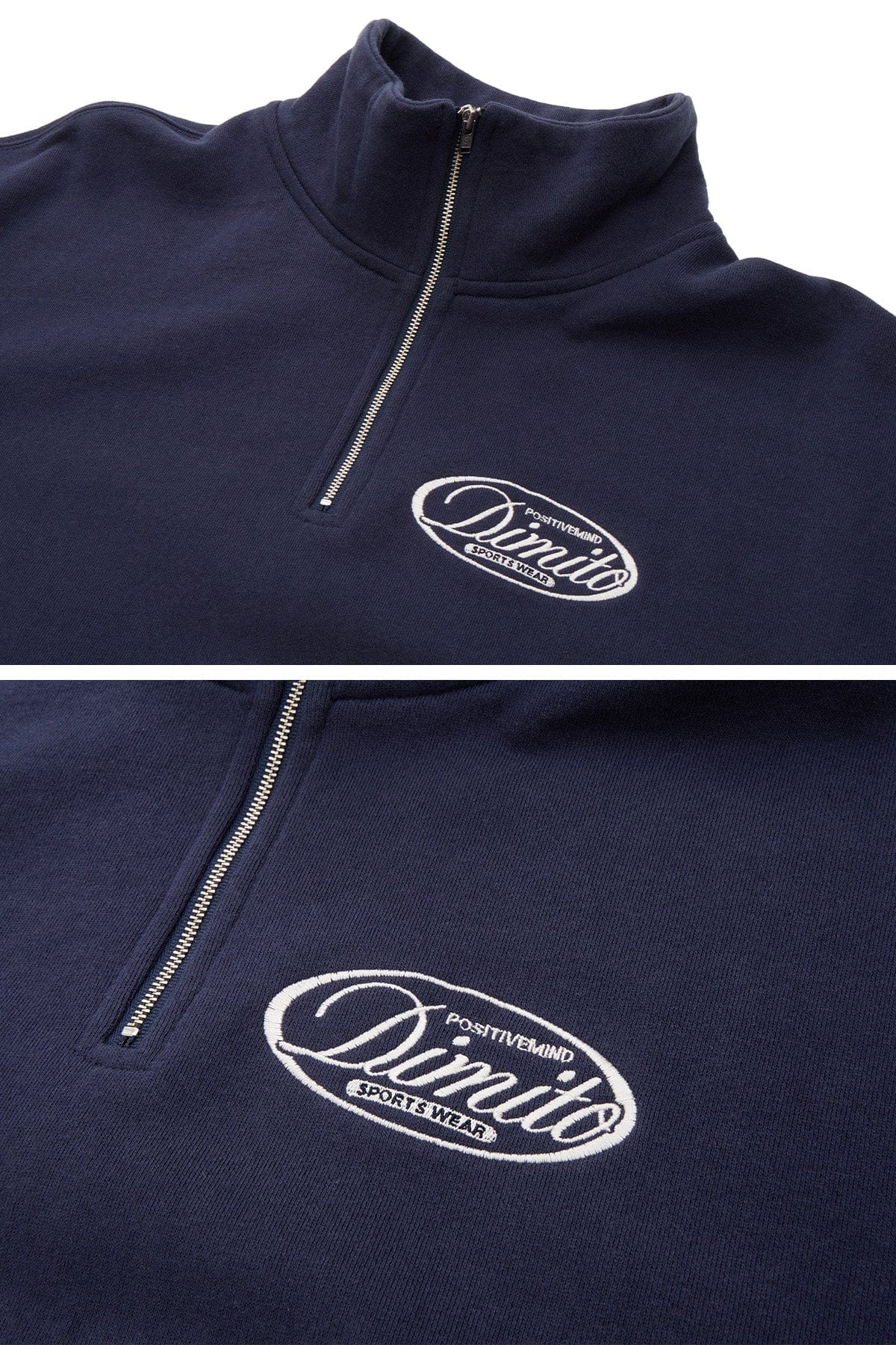 VERT HALF ZIP SWEATSHIRT NAVY
