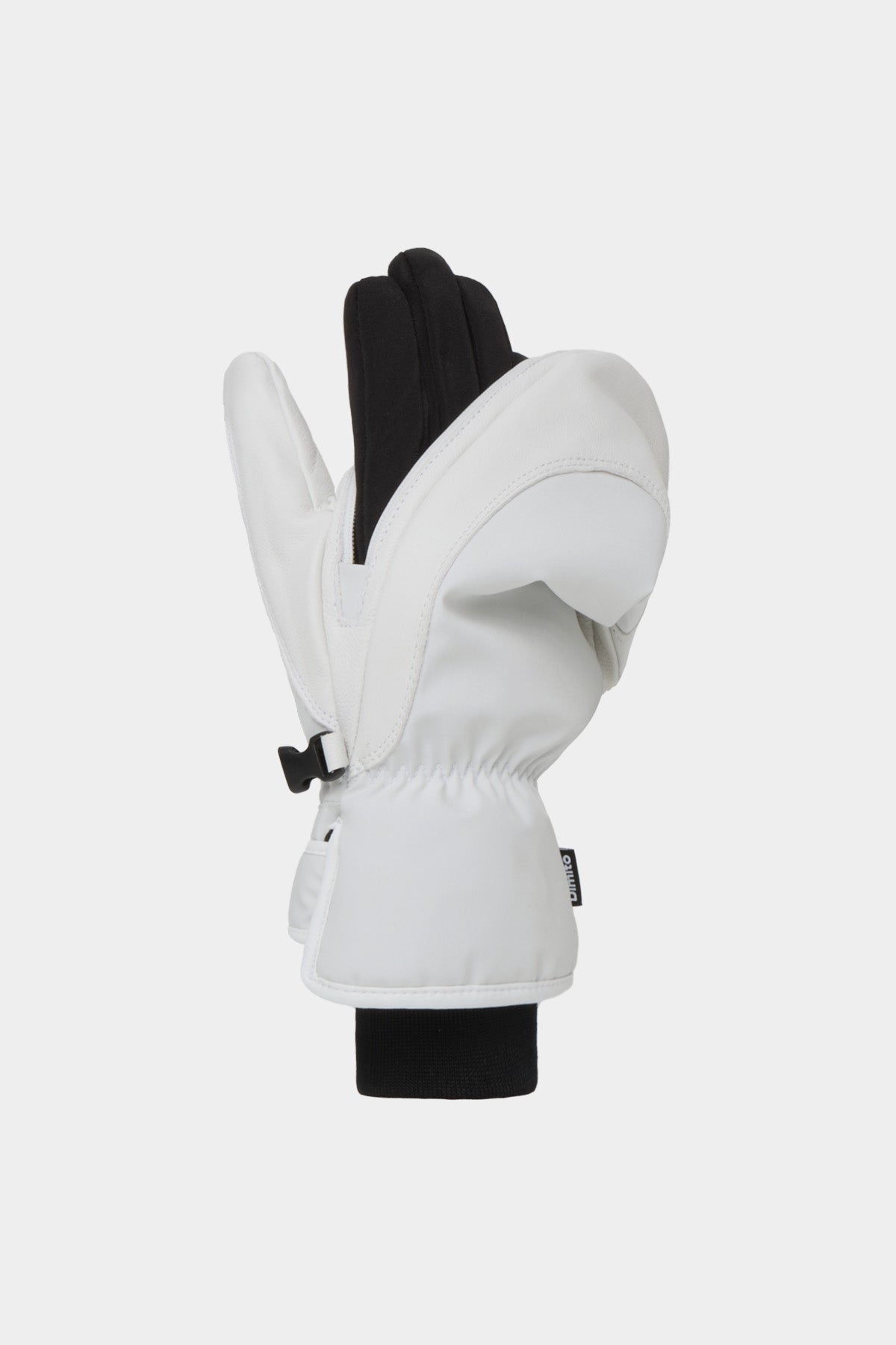 VERT LEATHER 3-WAY OPEN MITTEN COOL WHITE