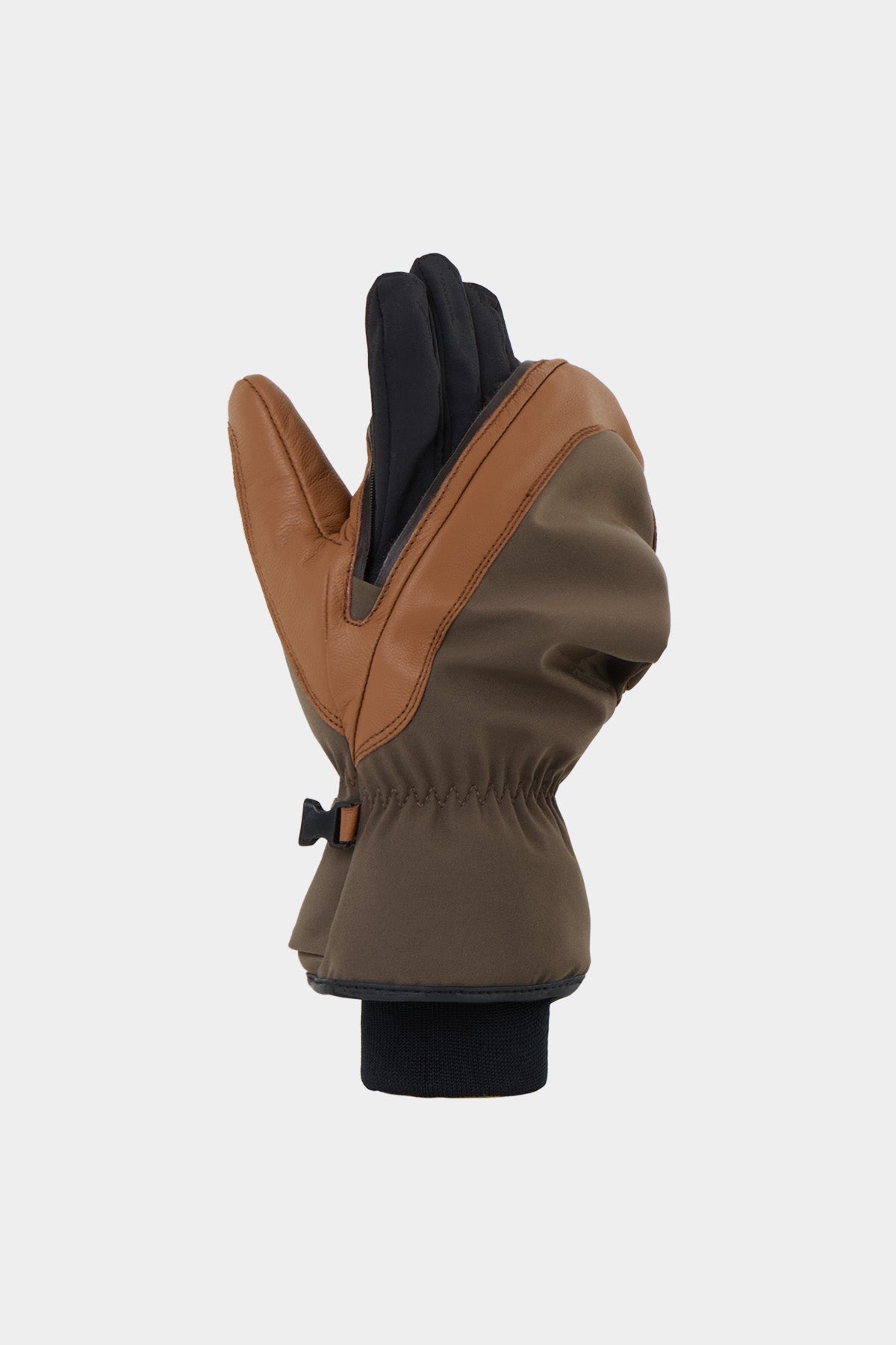 VERT LEATHER 3-WAY OPEN MITTEN MUD