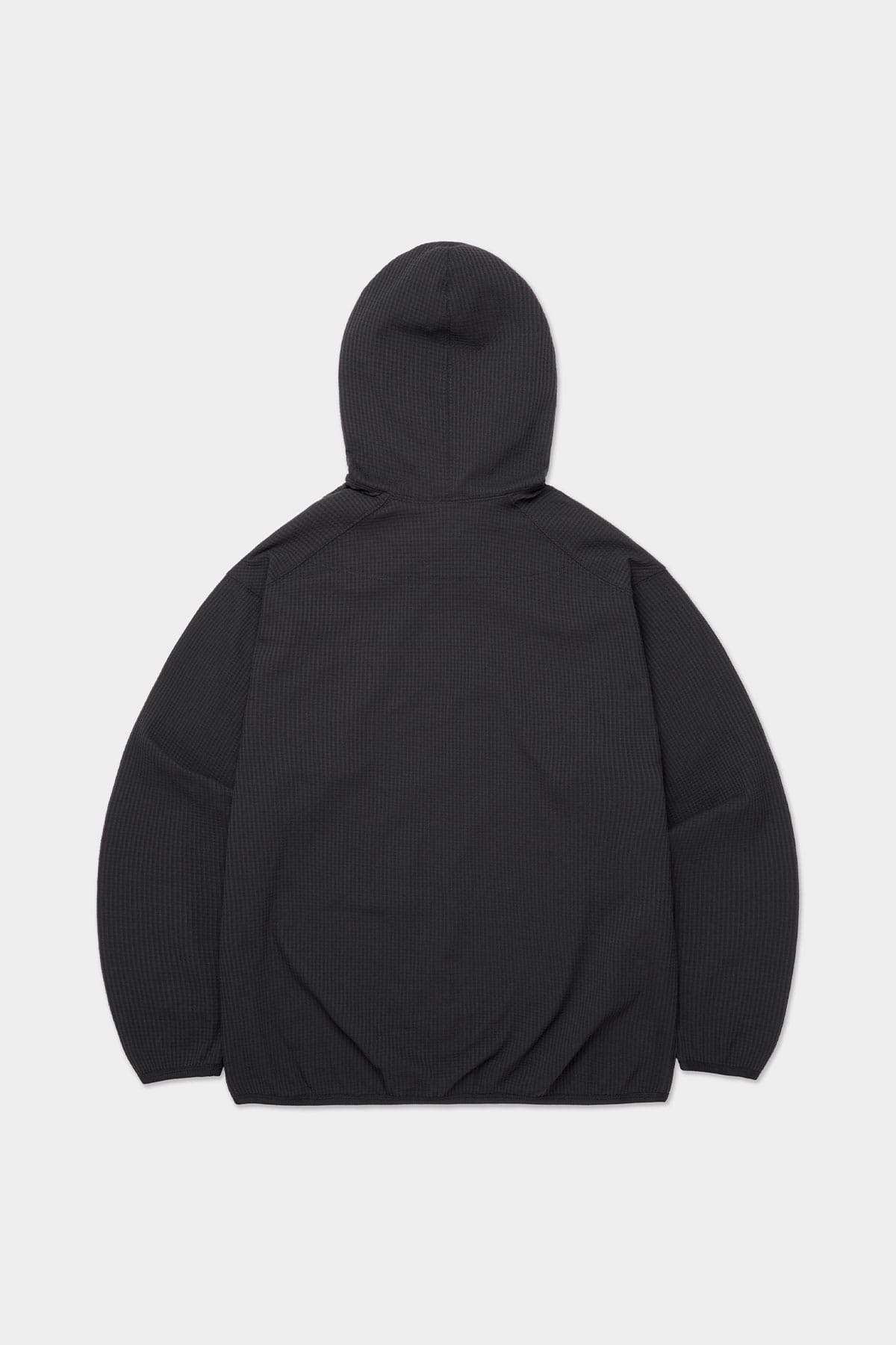 VERT LIGHT WEIGHT WAFFLE HOODIE BLACK