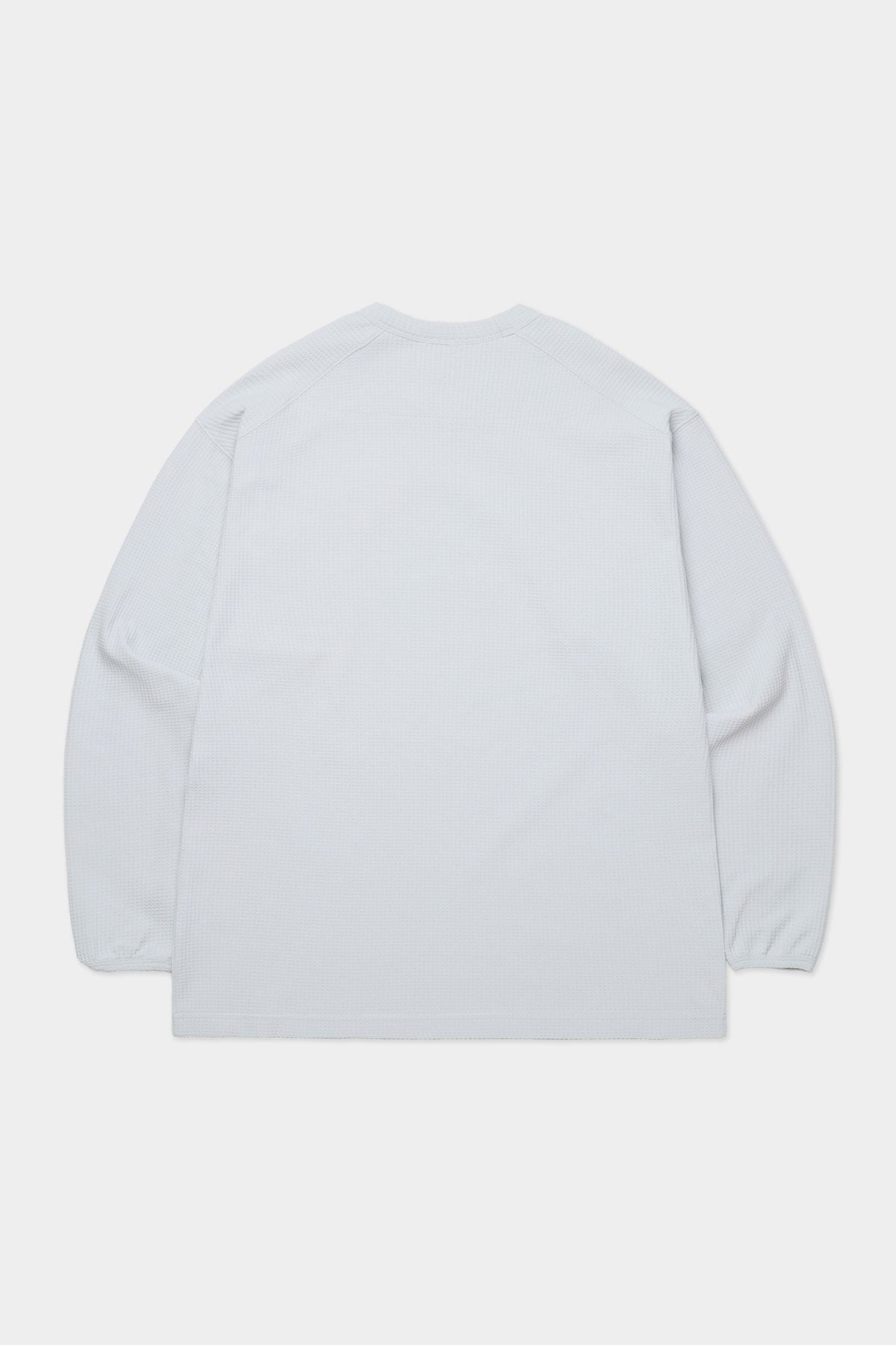 VERT LIGHT WEIGHT WAFFLE LSV TEE MIST GREY