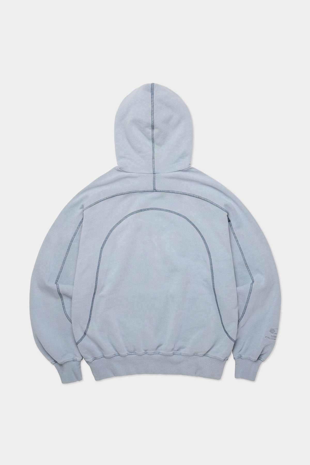 VERT LINE STITCHED GD HOODIE ICE