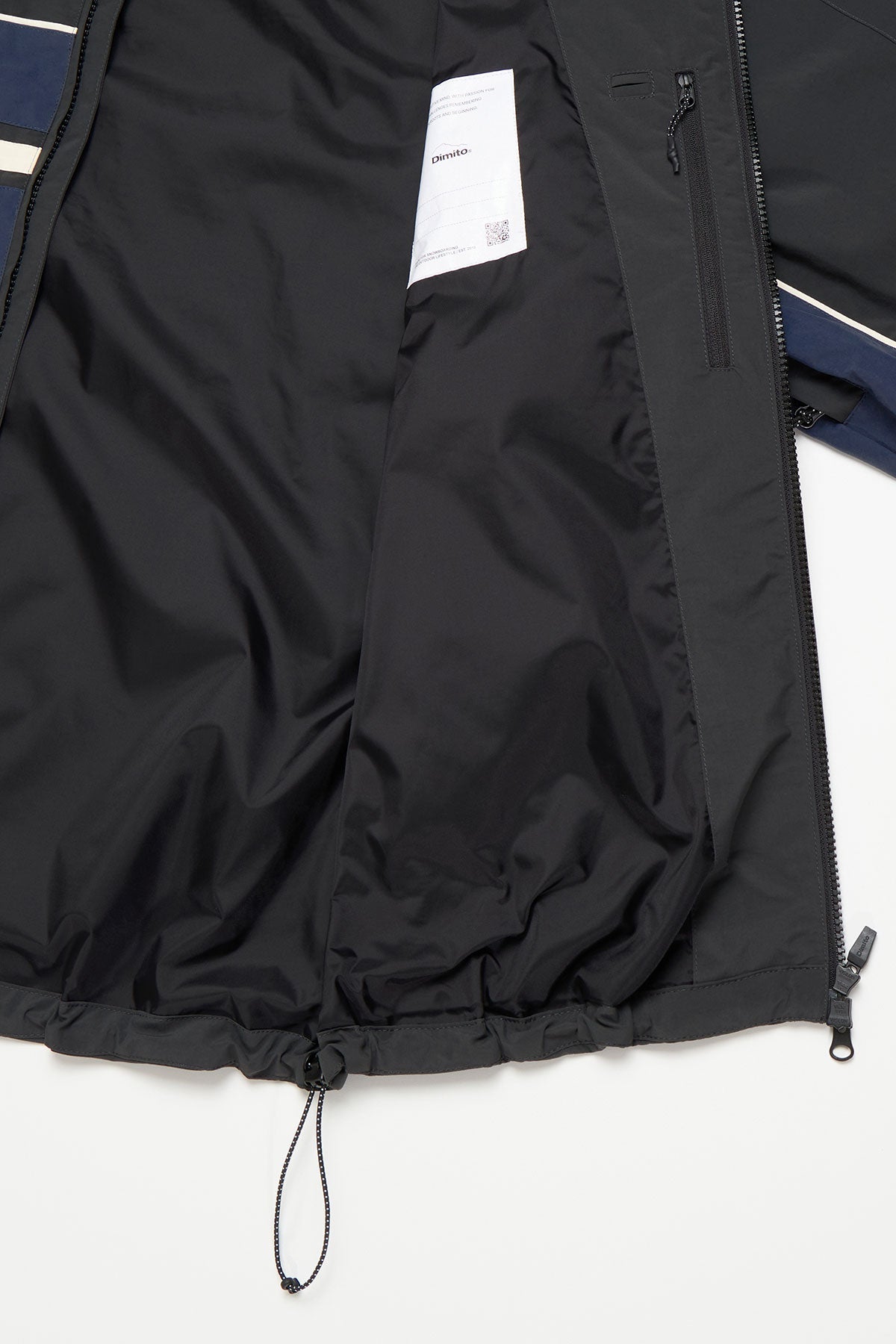 [INVITED] LINE WIND JACKET BLACK