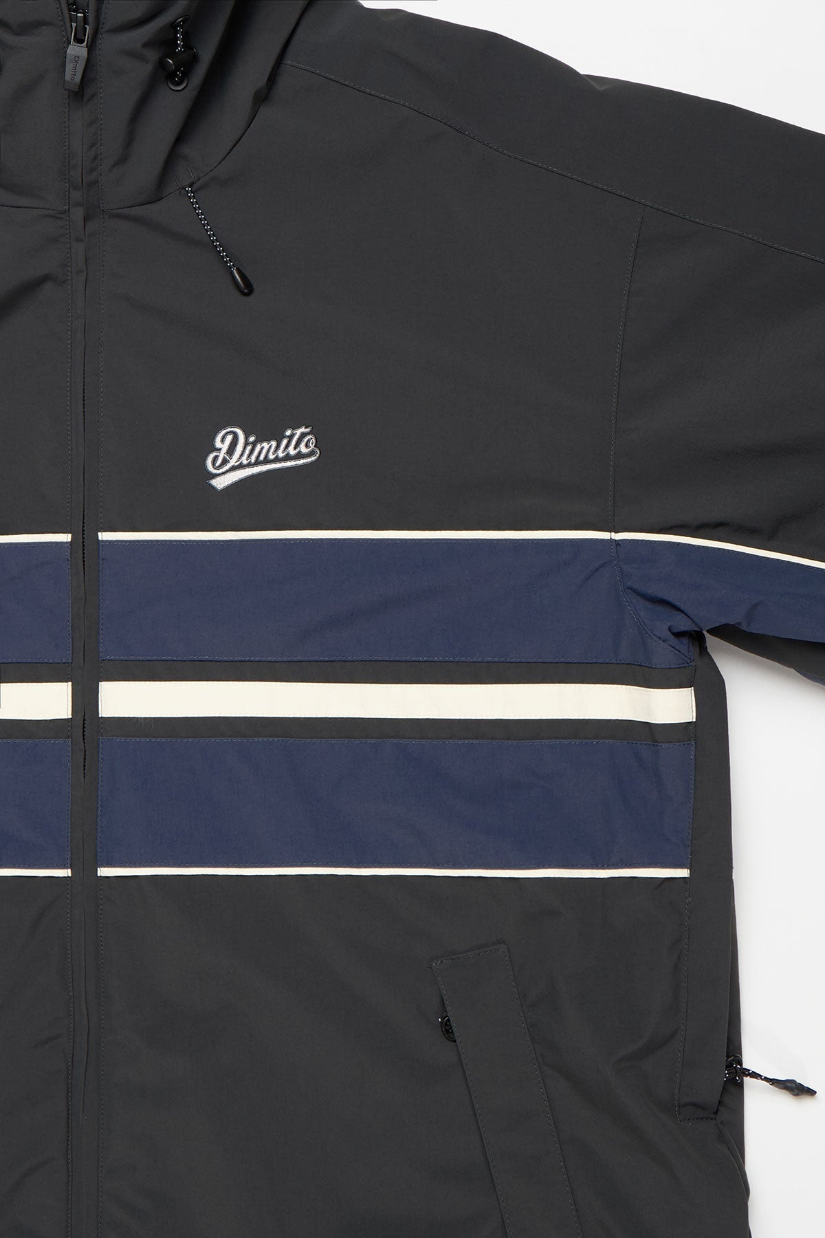[INVITED] LINE WIND JACKET BLACK