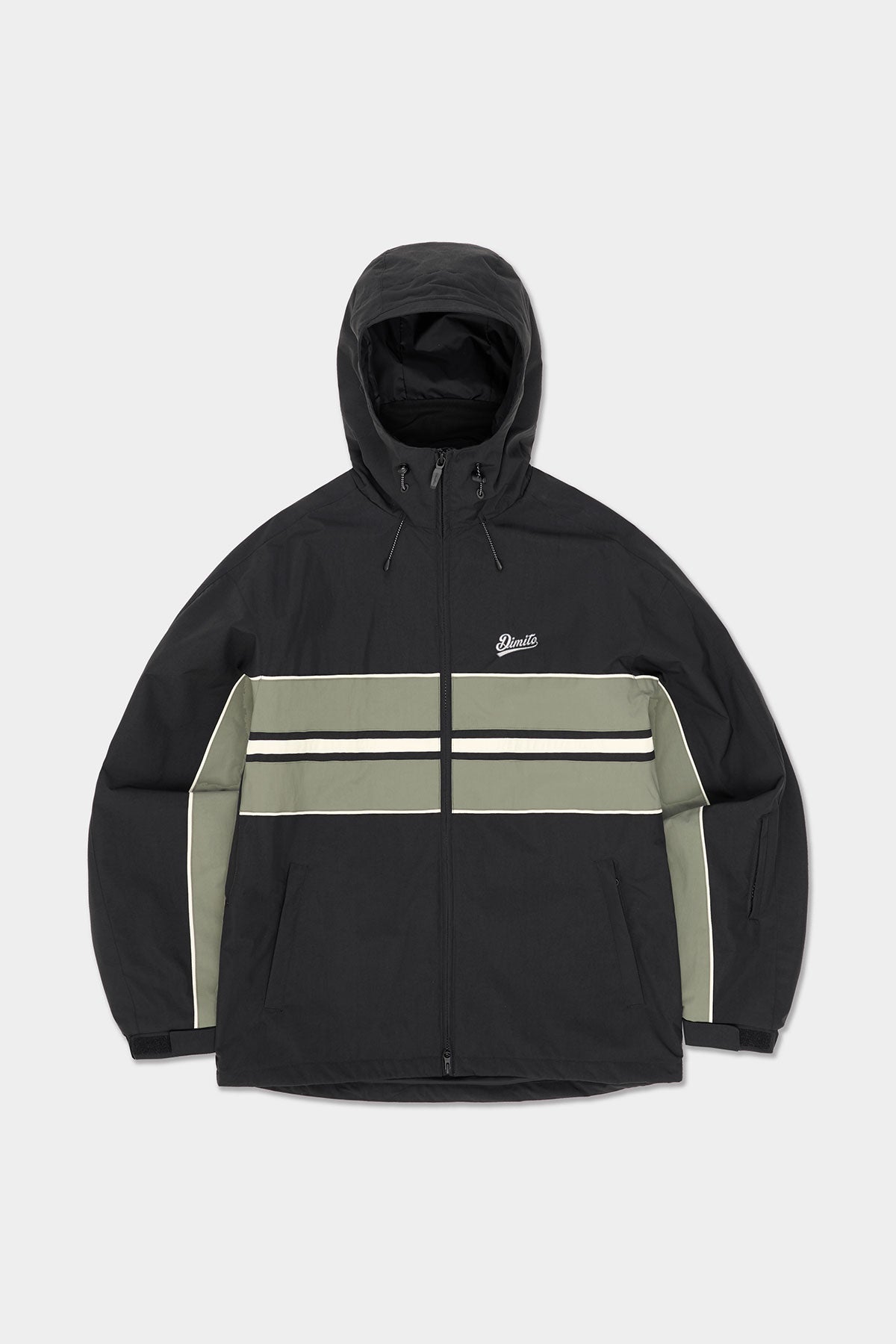VERT LINE WIND JACKET BLACK