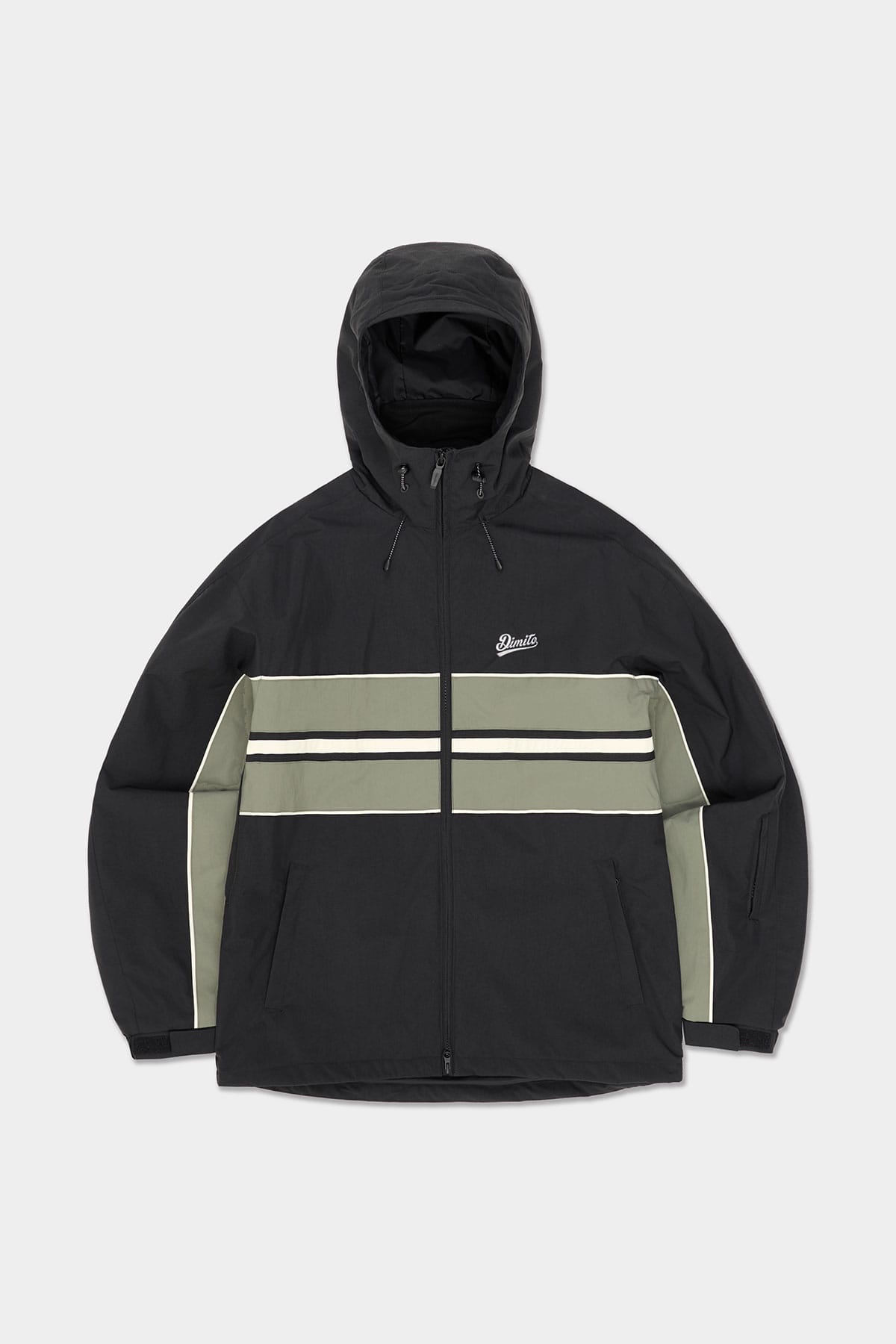 [INVITED] LINE WIND JACKET BLACK