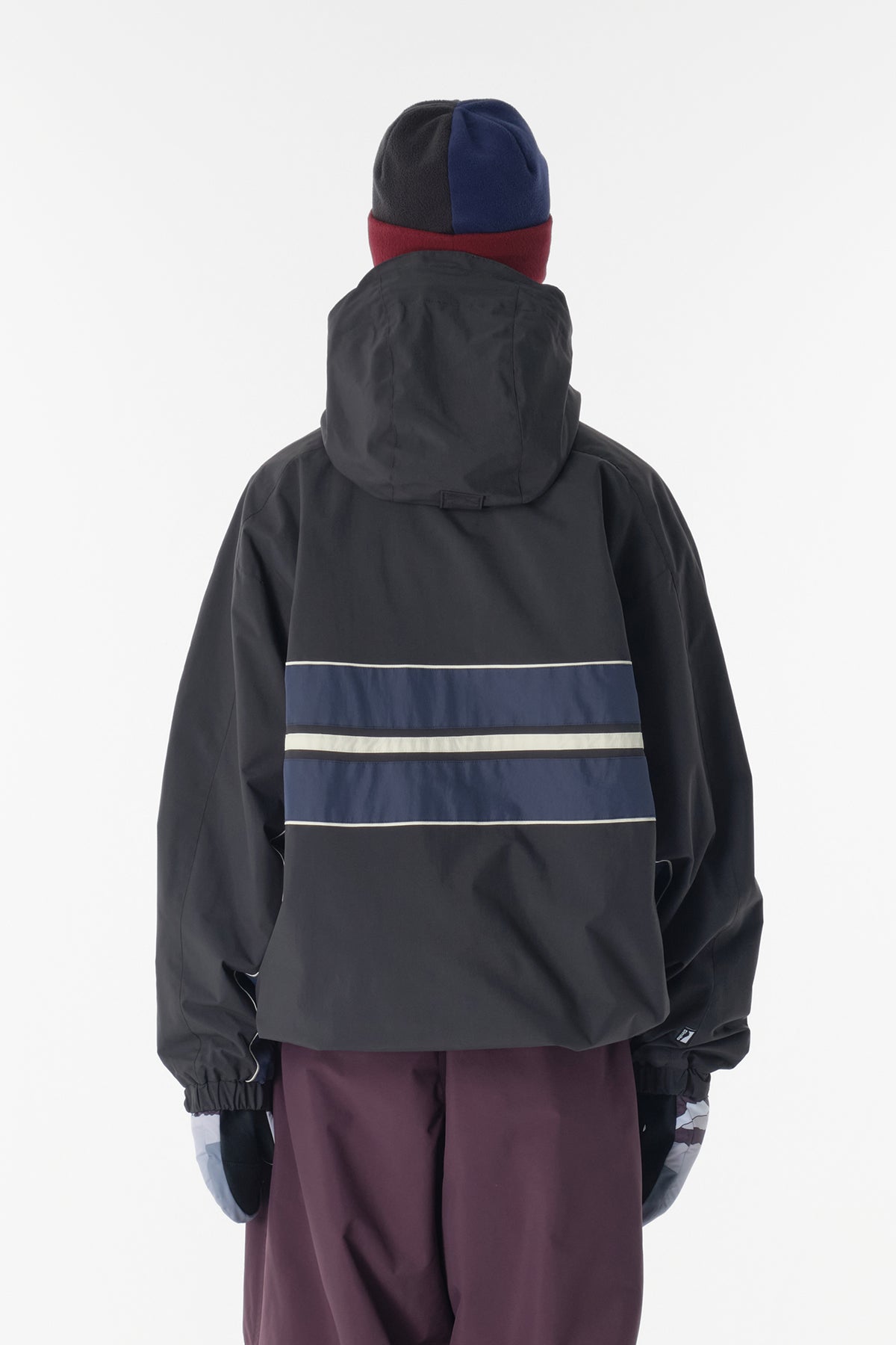 VERT LINE WIND JACKET DEEP GREY