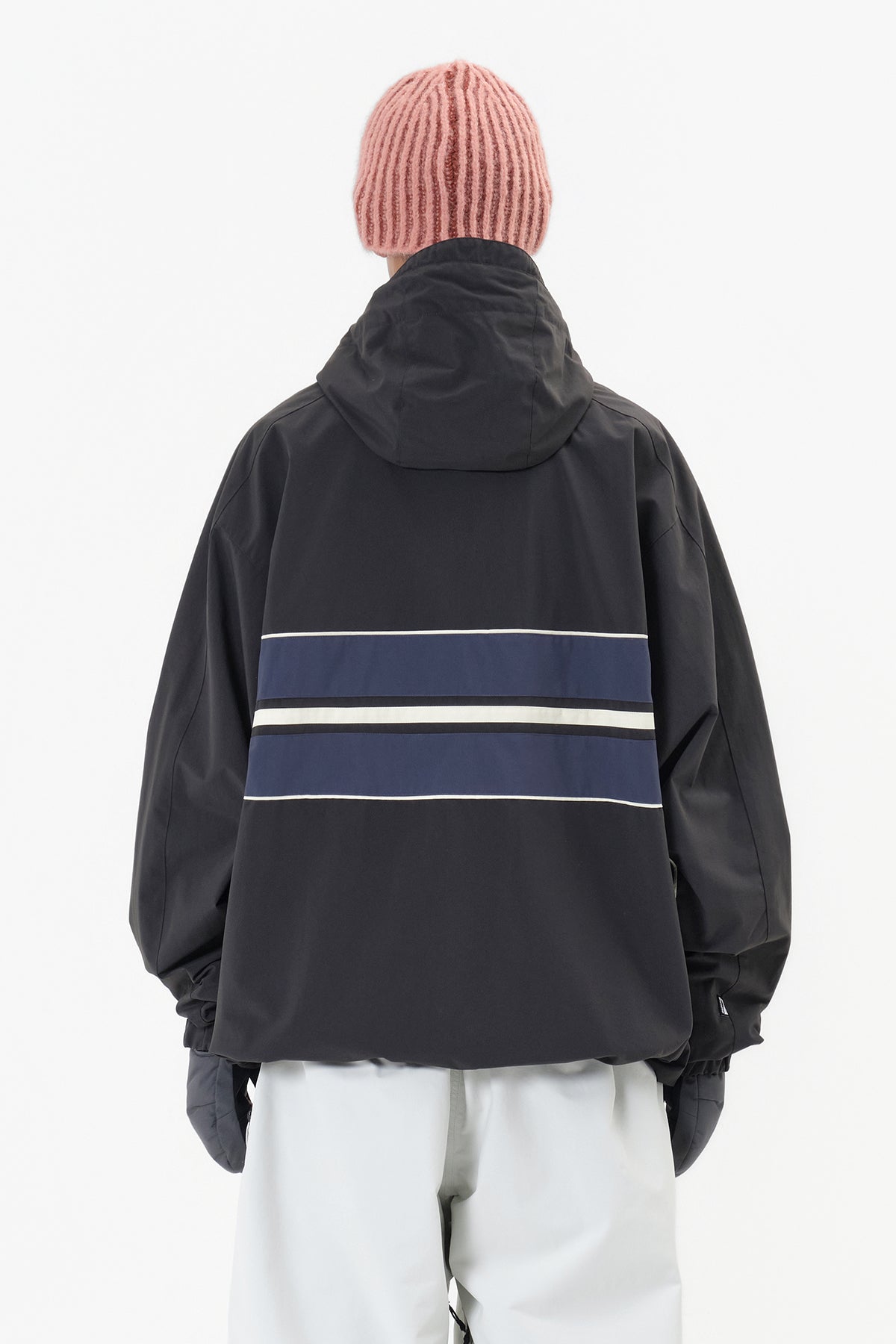 VERT LINE WIND JACKET DEEP GREY