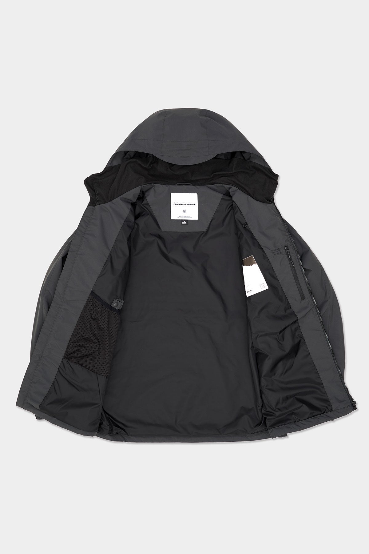 VERT LINE WIND JACKET DEEP GREY