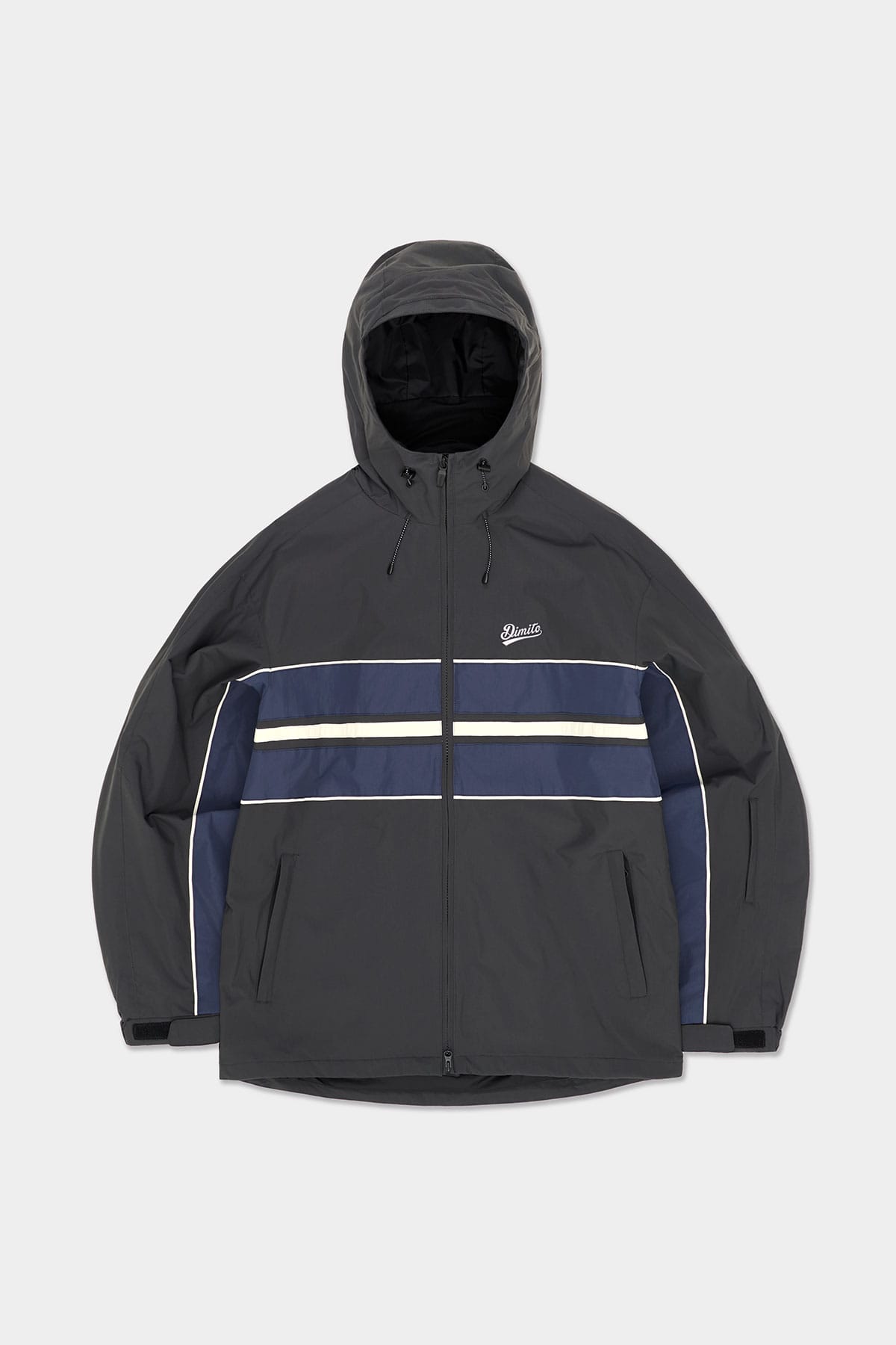 [INVITED] LINE WIND JACKET DEEP GREY