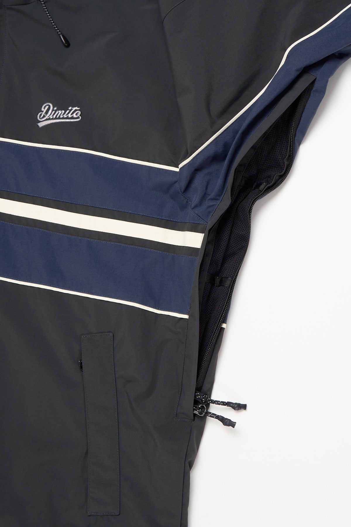 VERT LINE WIND JACKET REFLECTIVE SILVER