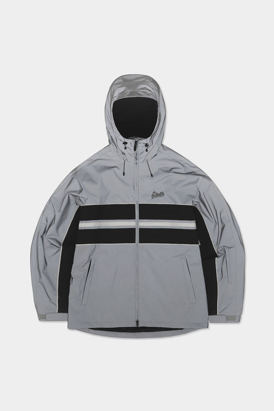 VERT LINE WIND JACKET REFLECTIVE SILVER