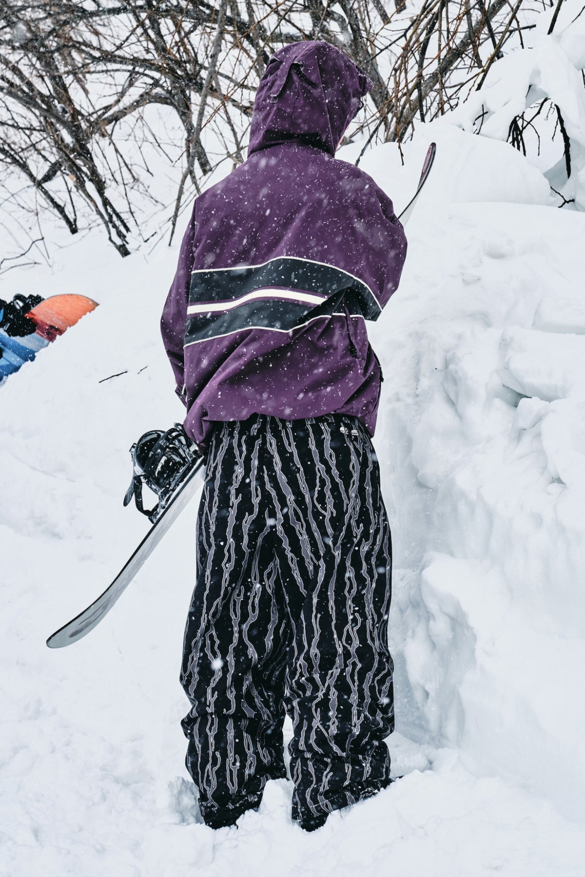 VERT LINE WIND JACKET WINE