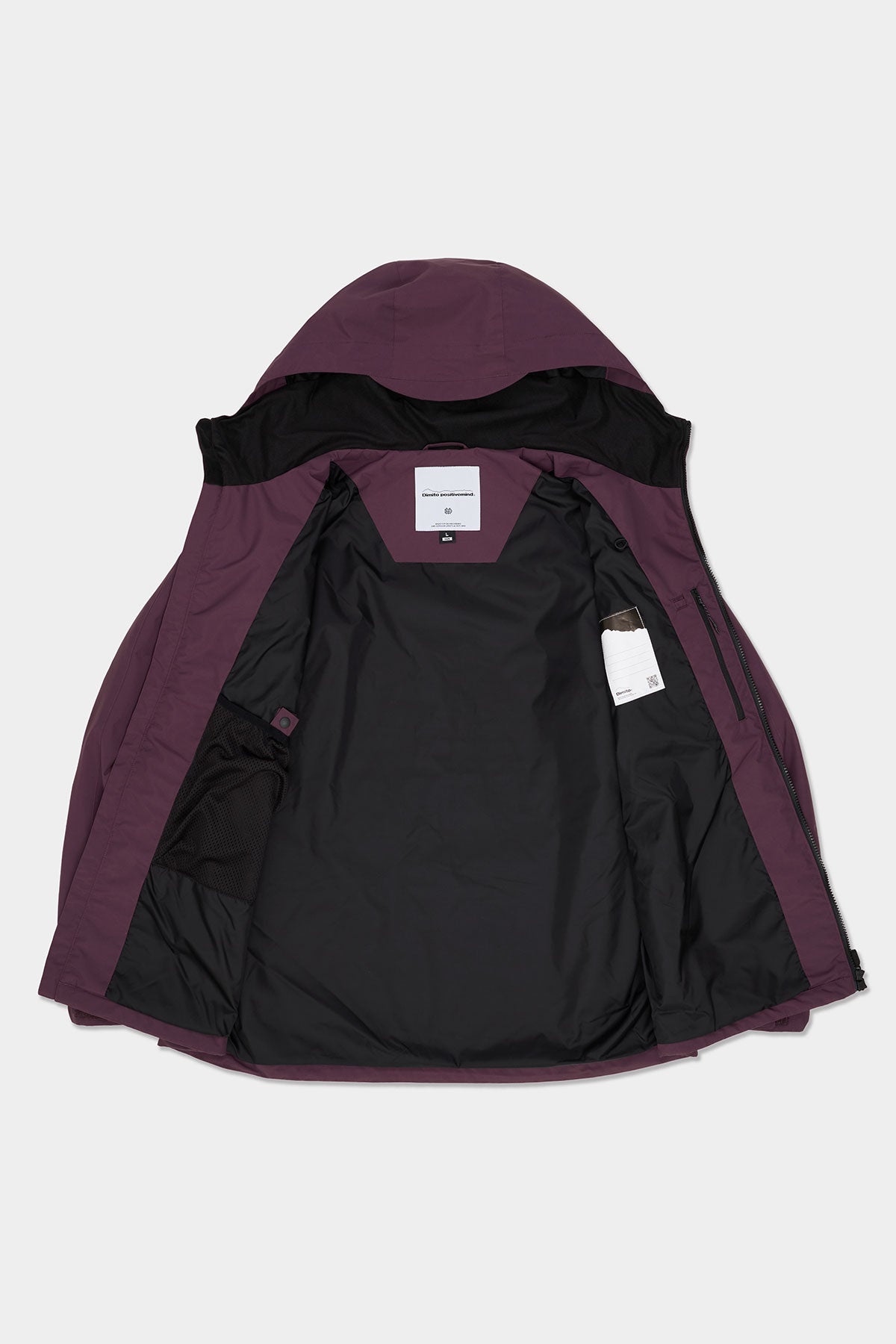 VERT LINE WIND JACKET WINE