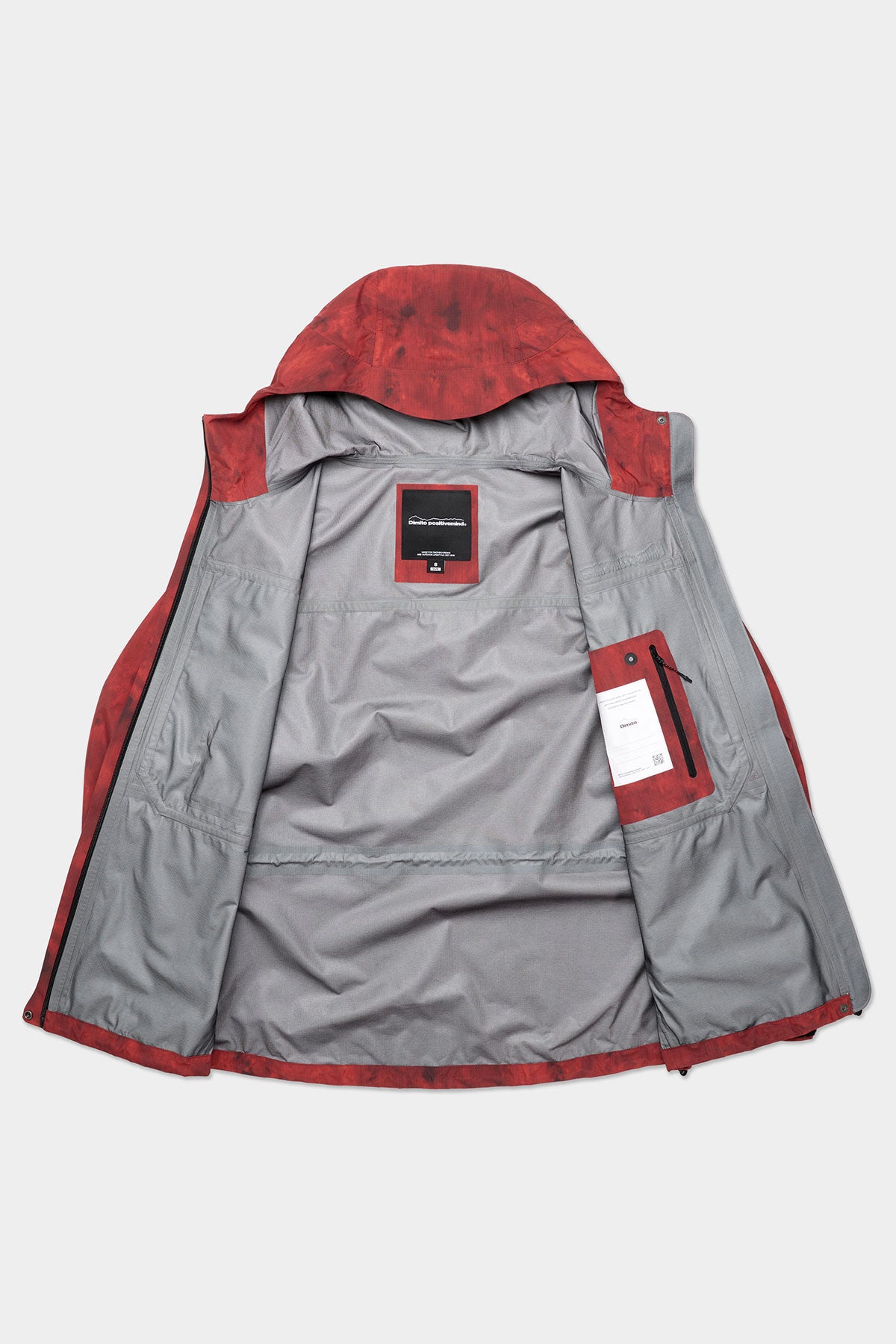 VERT MT 3L JACKET MARBLE RED