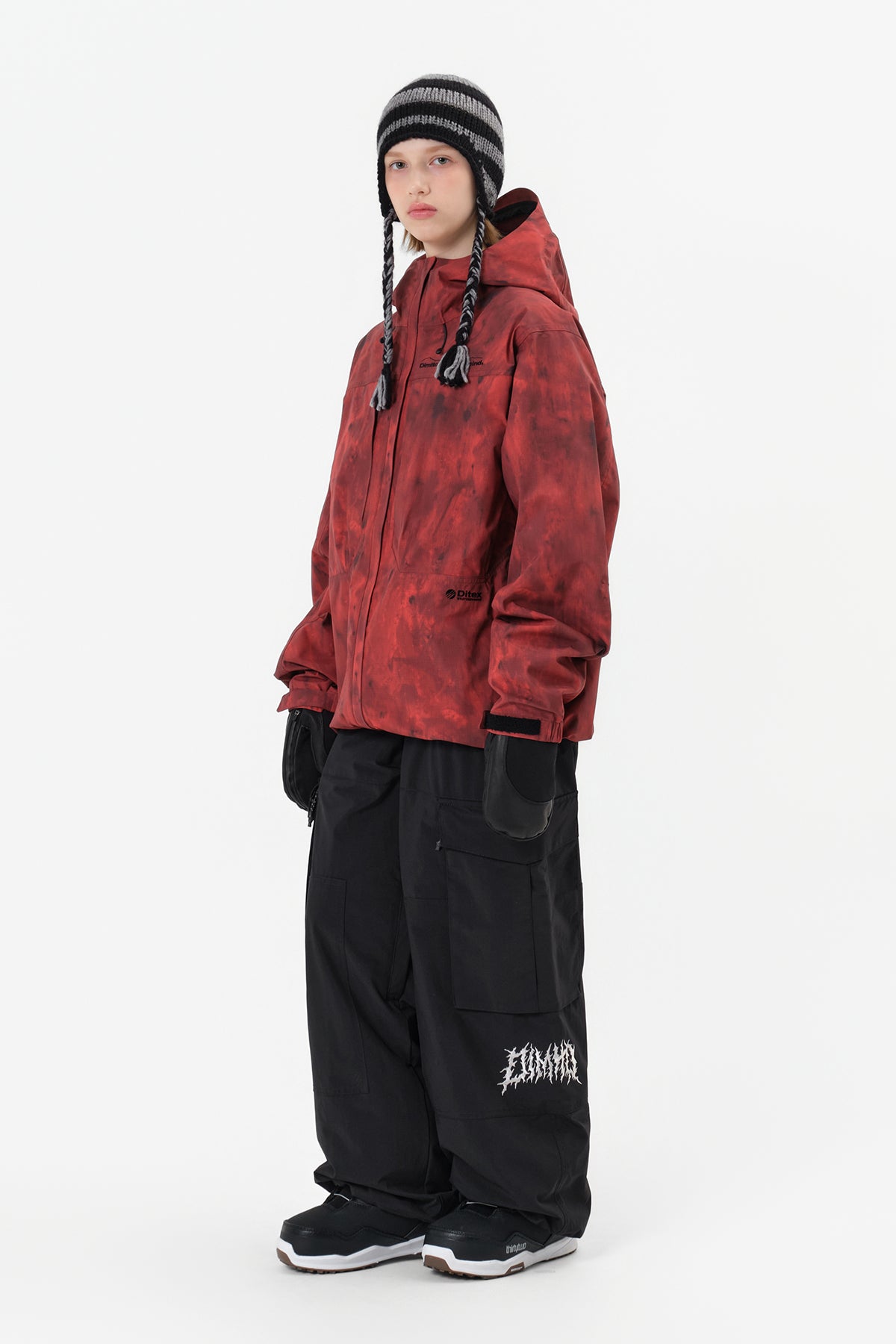 VERT MT 3L JACKET MARBLE RED