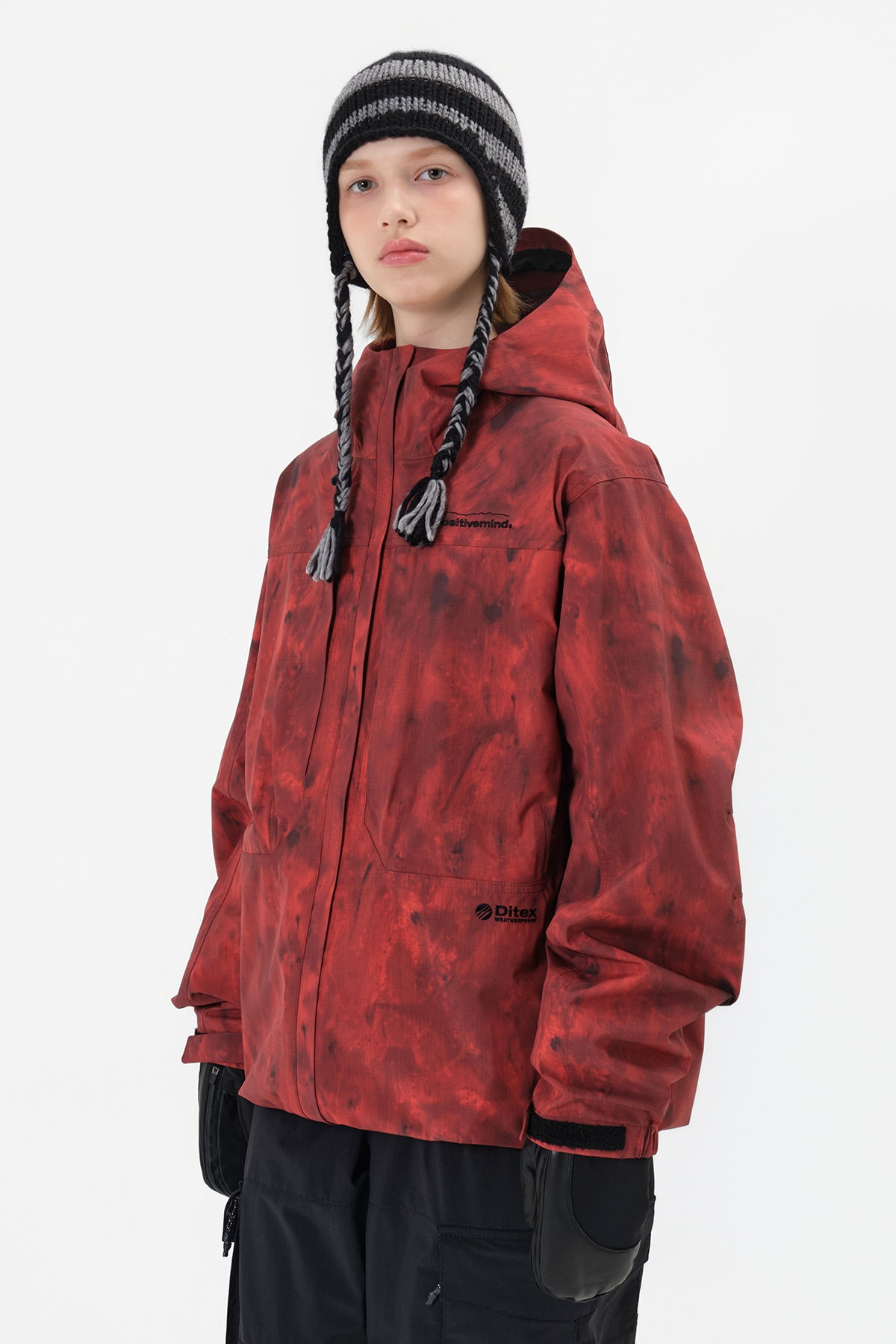 VERT MT 3L JACKET MARBLE RED