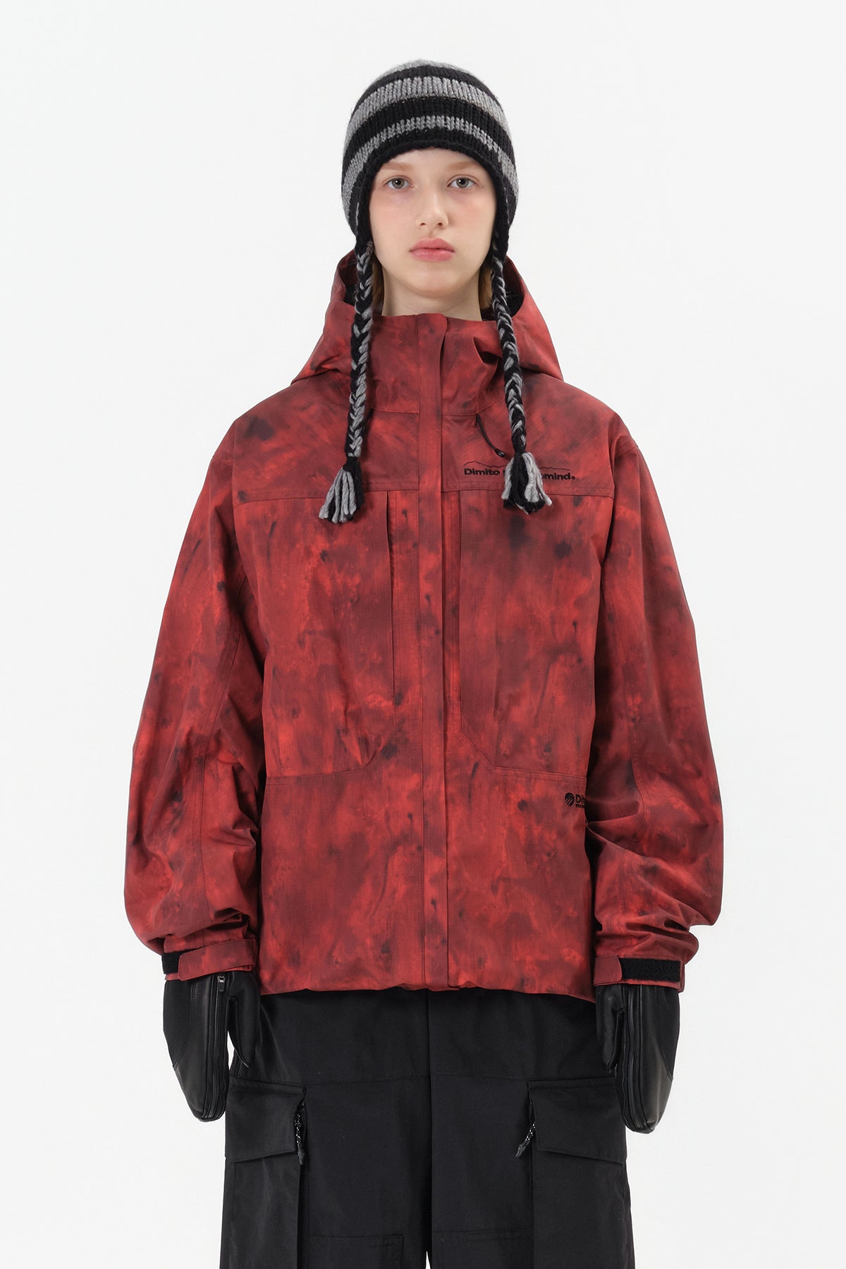 VERT MT 3L JACKET MARBLE RED