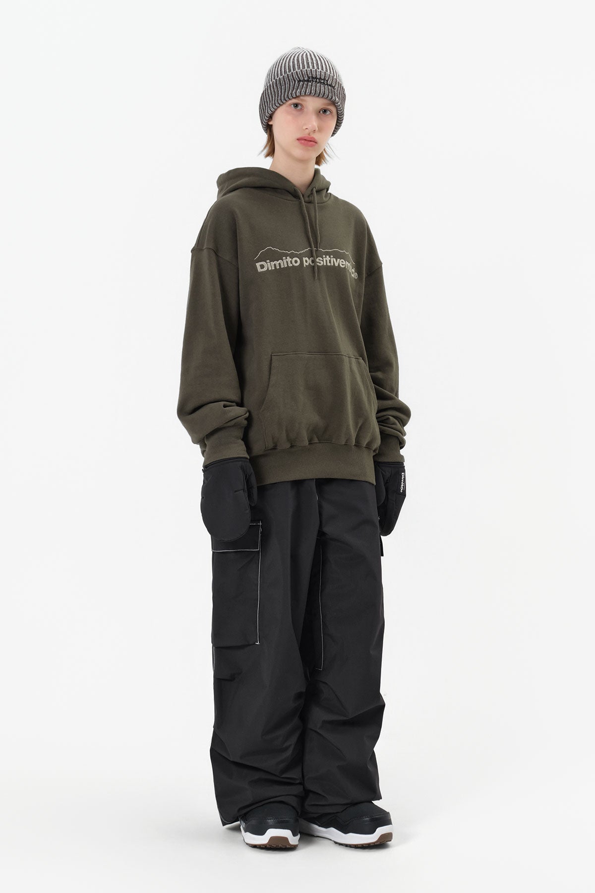 VERT MT OG LOGO HOODIE OLIVE KHAKI