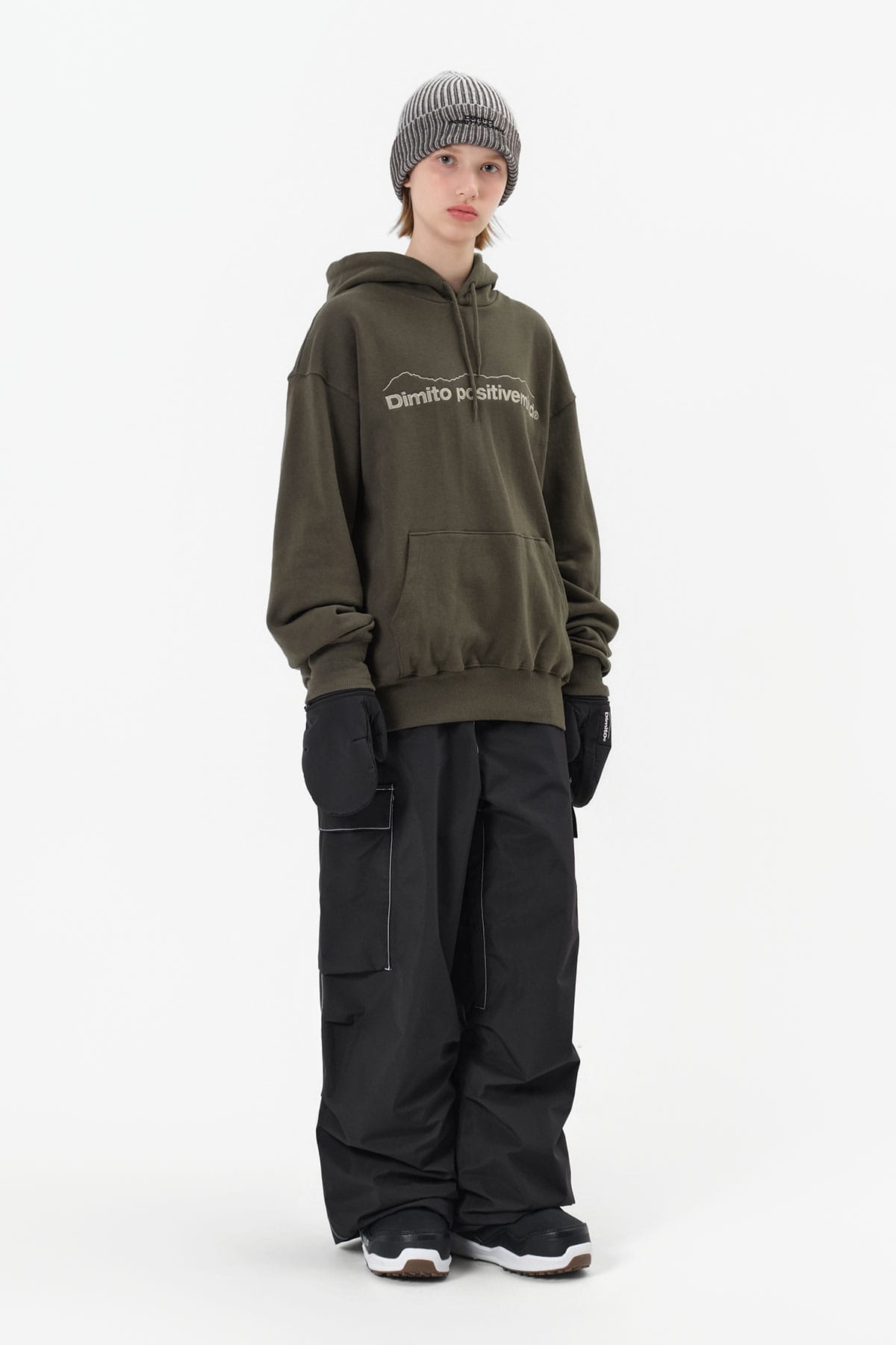 [INVITED] MT OG LOGO HOODIE OLIVE KHAKI