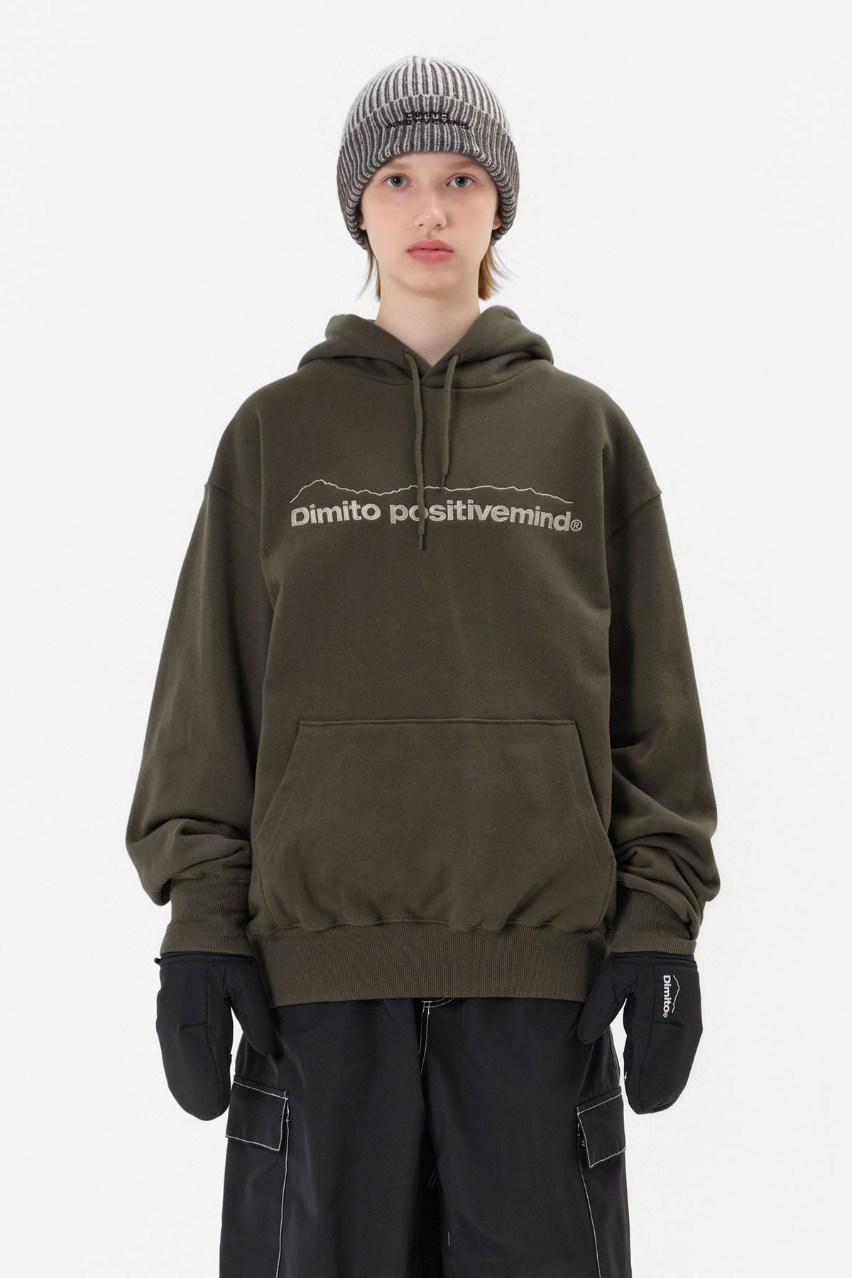 VERT MT OG LOGO HOODIE OLIVE KHAKI