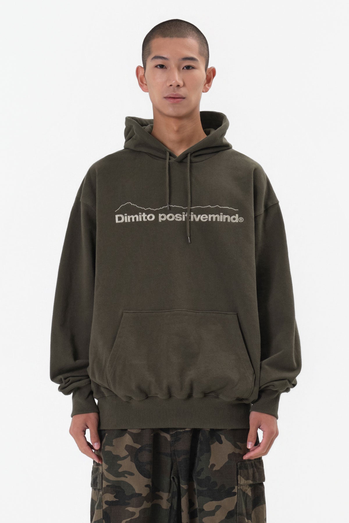 VERT MT OG LOGO HOODIE OLIVE KHAKI