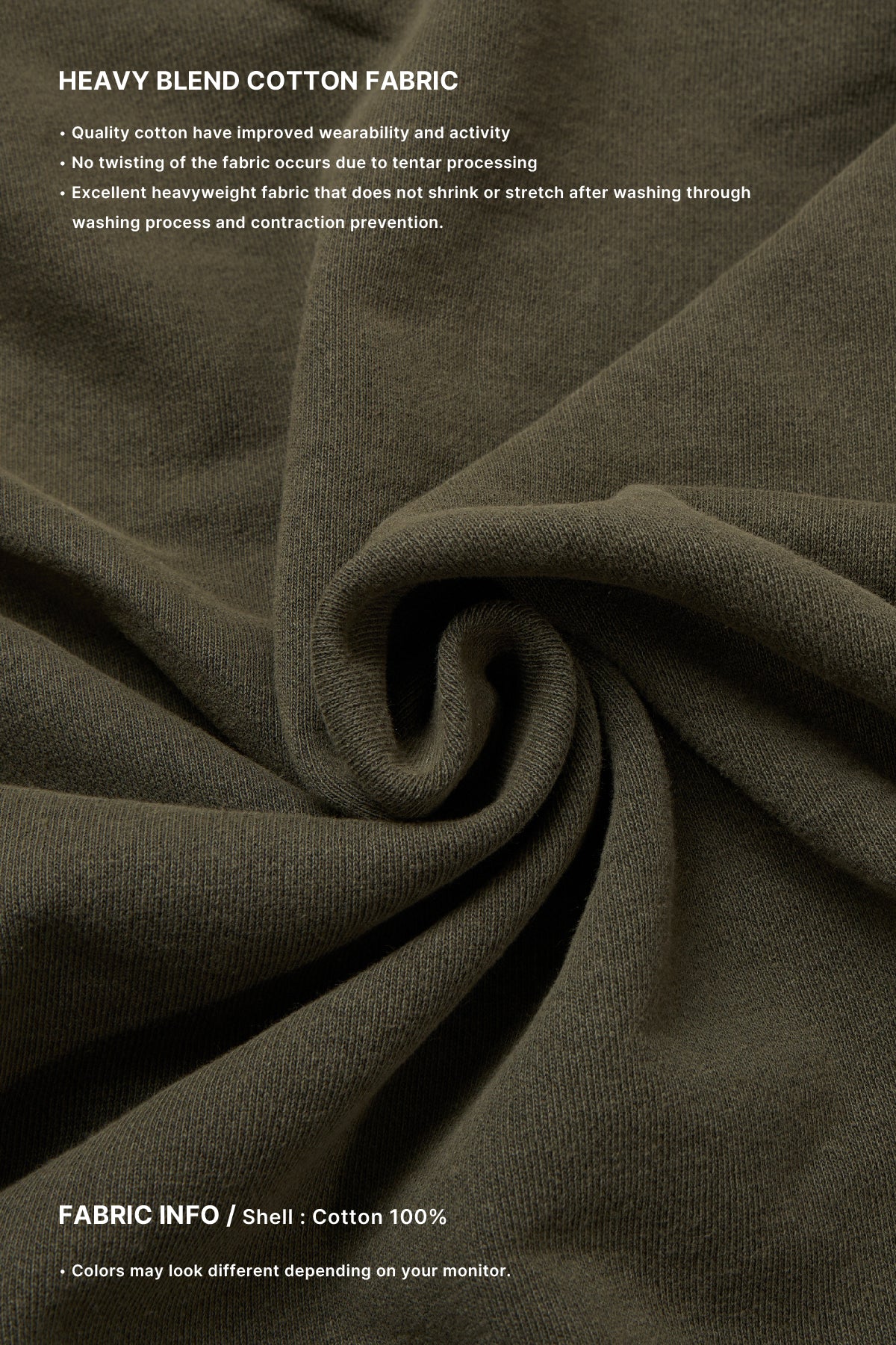 VERT MT OG LOGO HOODIE OLIVE KHAKI