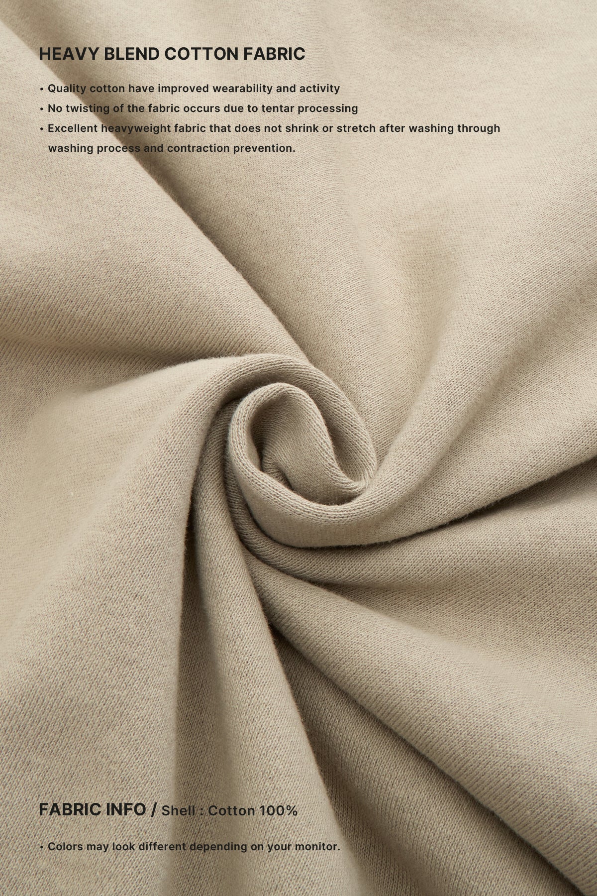 VERT MT OG LOGO HOODIE SAND