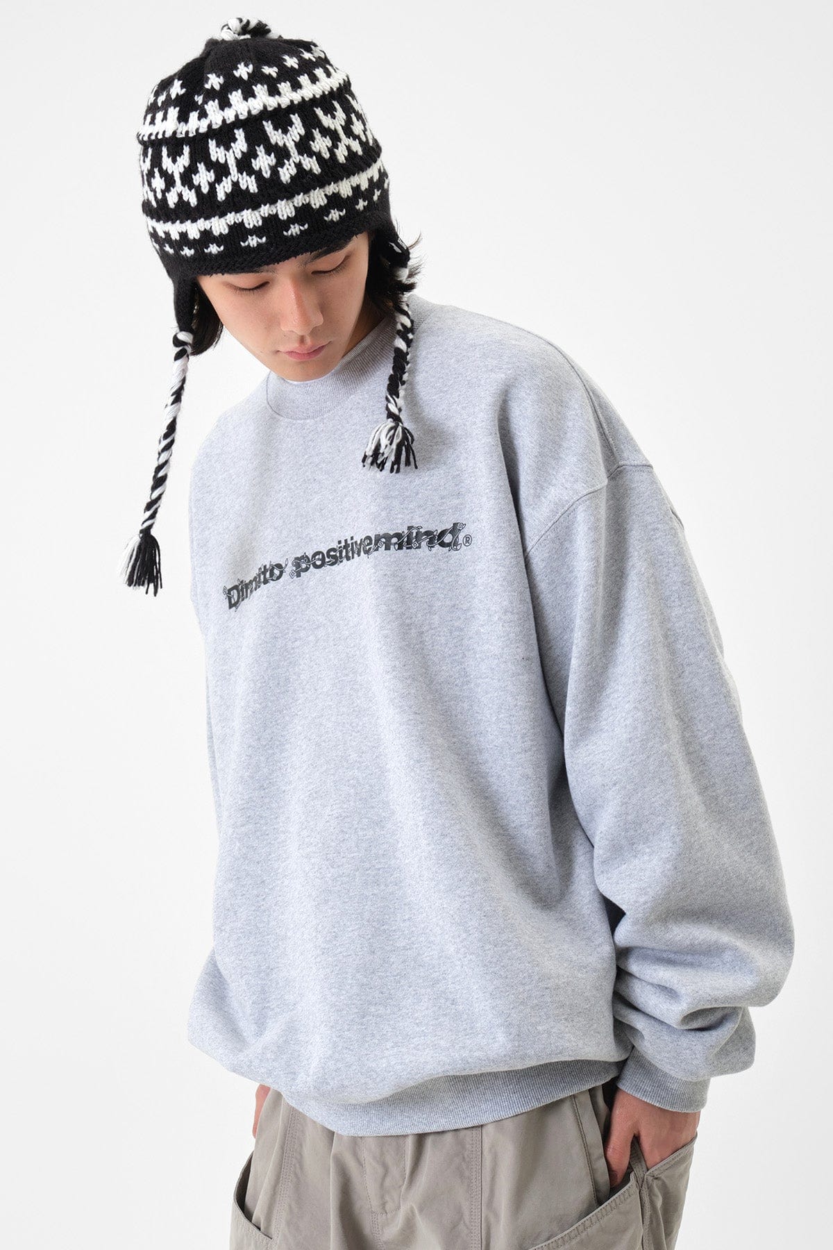 [INVITED] NATURE SWEATSHIRT HEATHER GREY