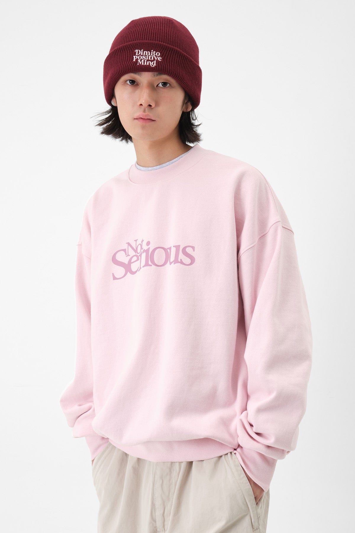 [INVITED] NS SWEATSHIRT LIGHT PINK