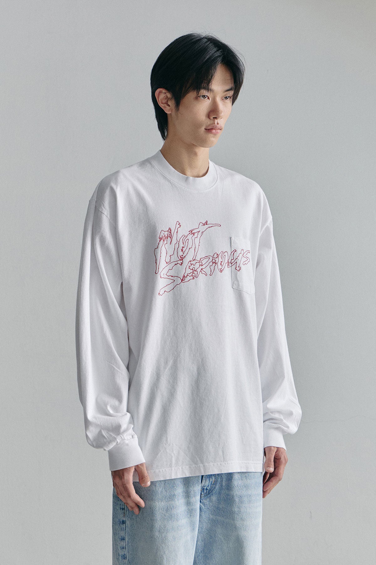 VERT NSS RUDE POCKET LSV GD 6.5OZ TEE WHITE (Available on 26.05.07)
