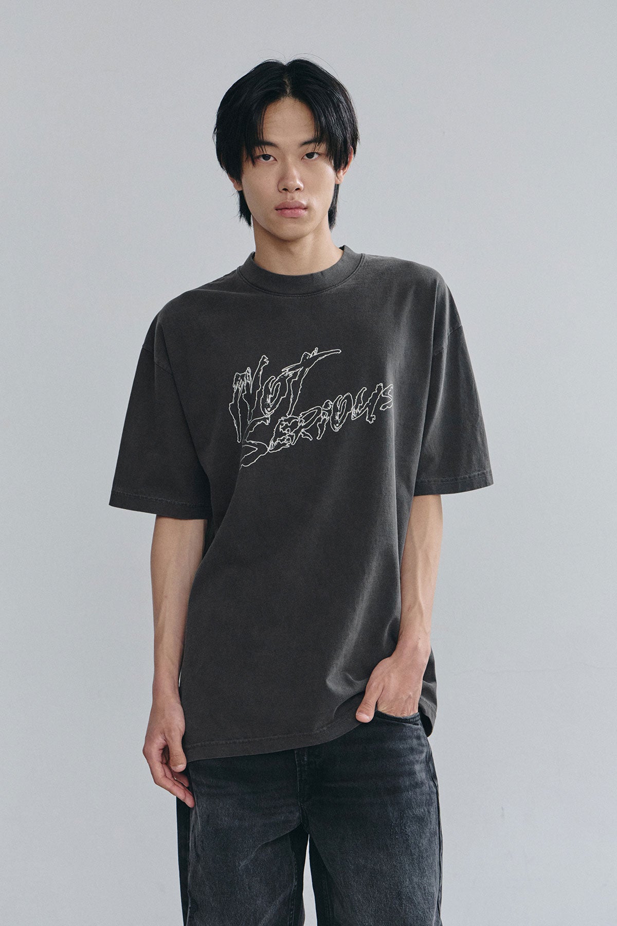 VERT NSS RUDE SSV GD 6.5OZ TEE VINTAGE BLACK (Available on 26.05.07)
