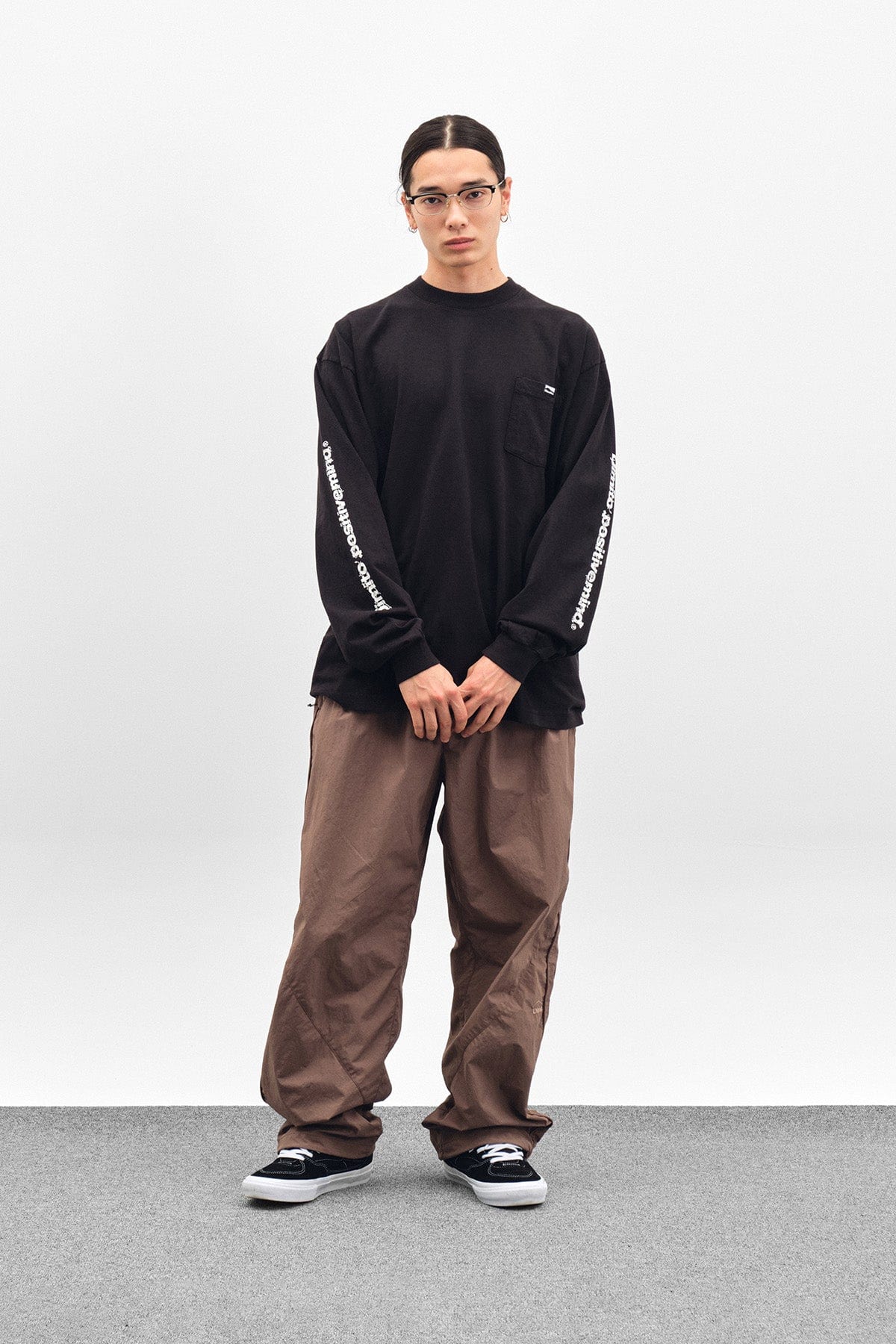 [INVITED] NY LINE AIRFORCE PANTS DEEP BROWN