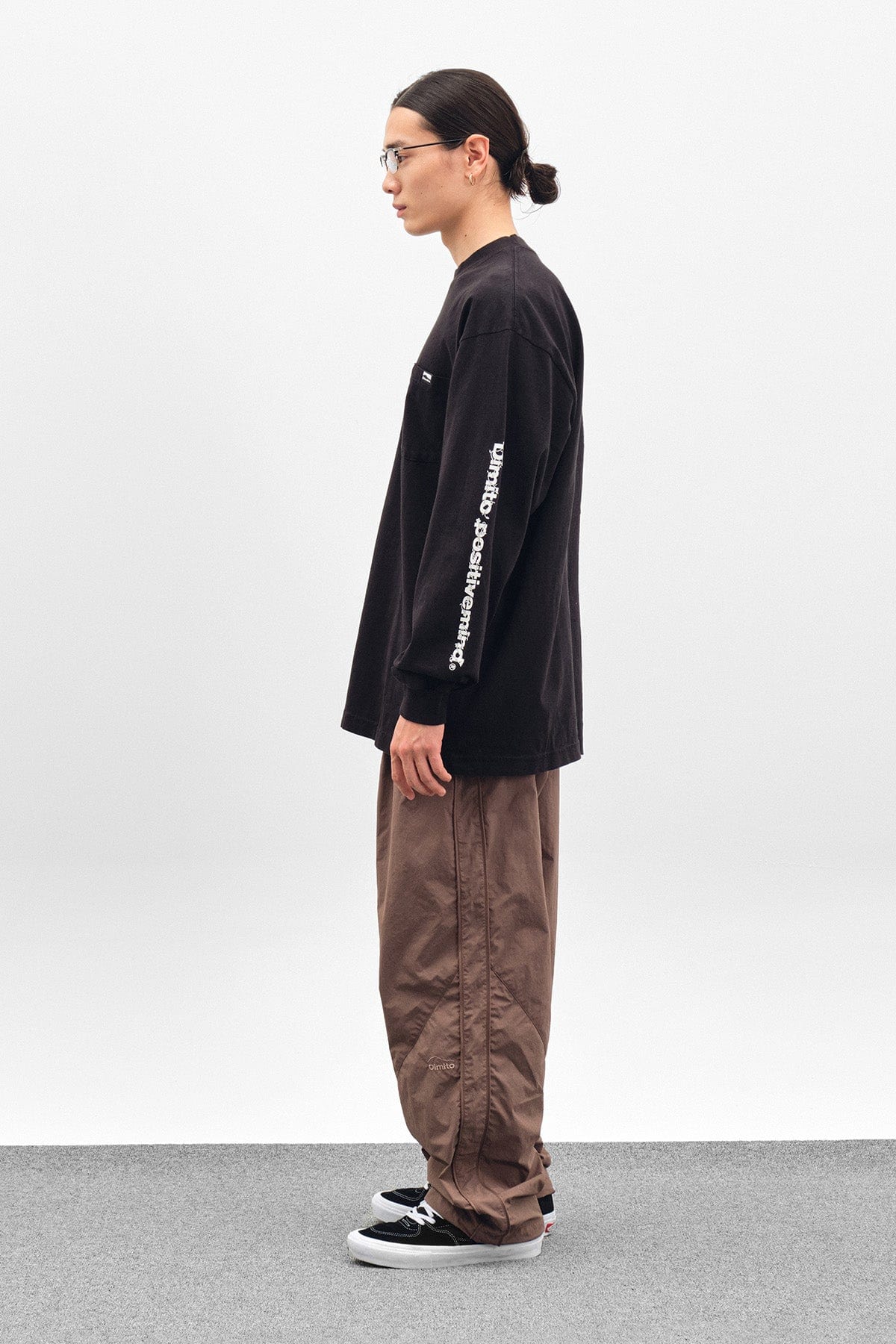 [INVITED] NY LINE AIRFORCE PANTS DEEP BROWN