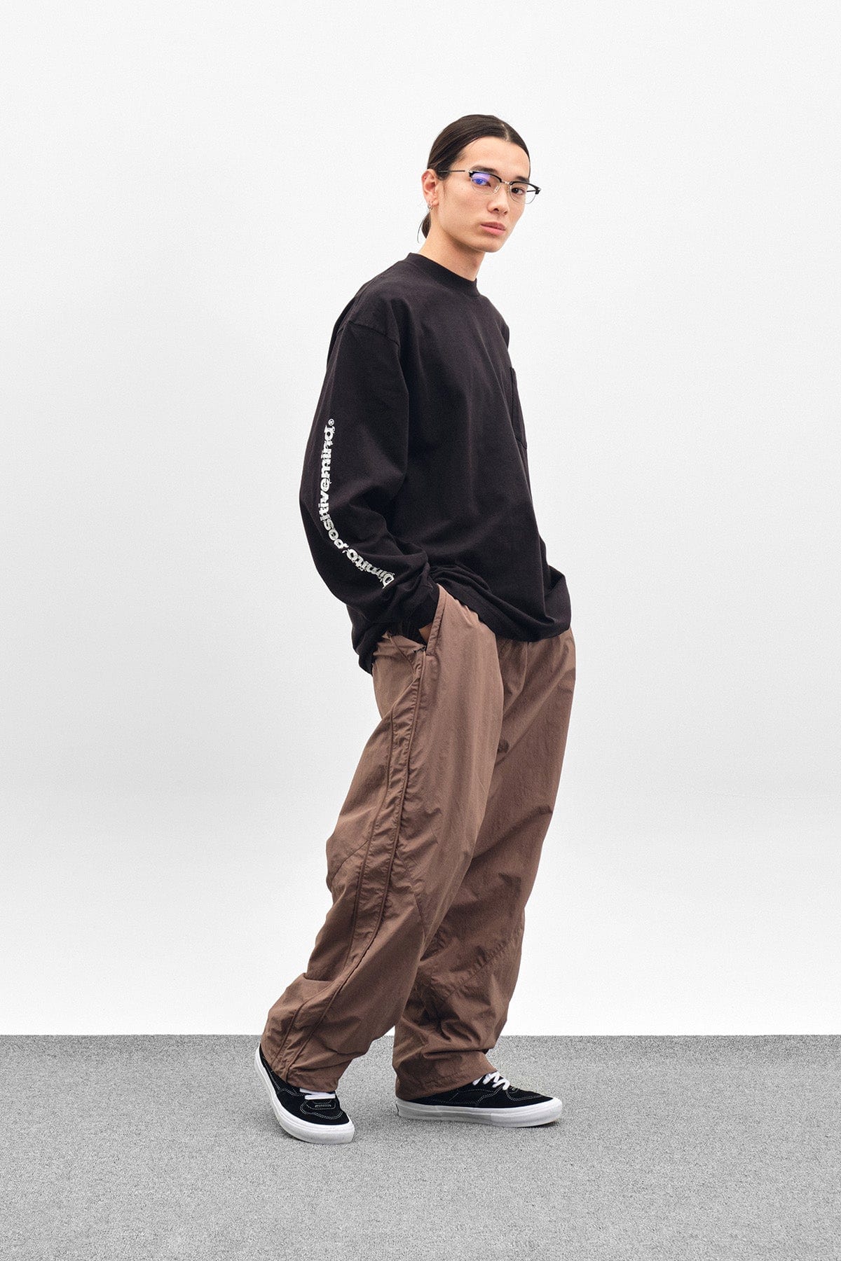 [INVITED] NY LINE AIRFORCE PANTS DEEP BROWN