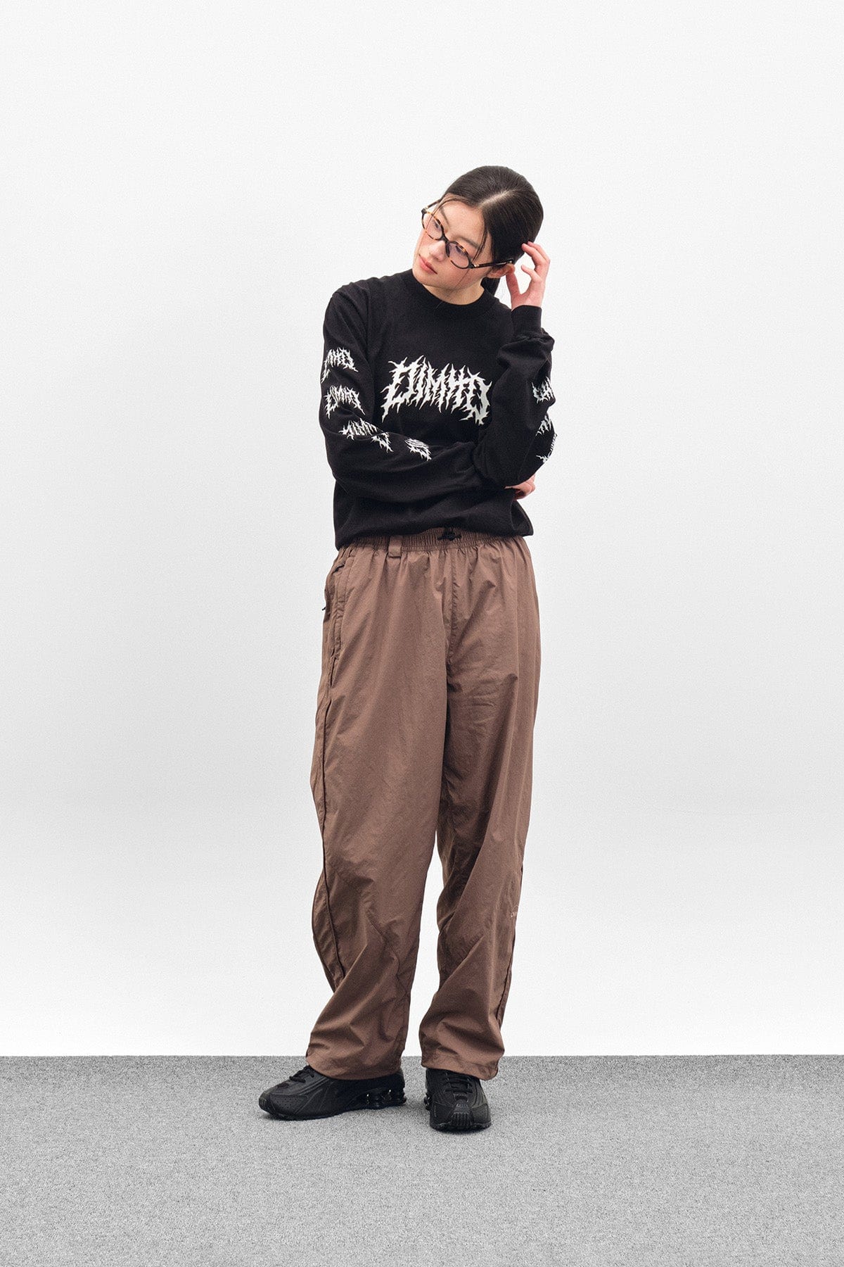 [INVITED] NY LINE AIRFORCE PANTS DEEP BROWN