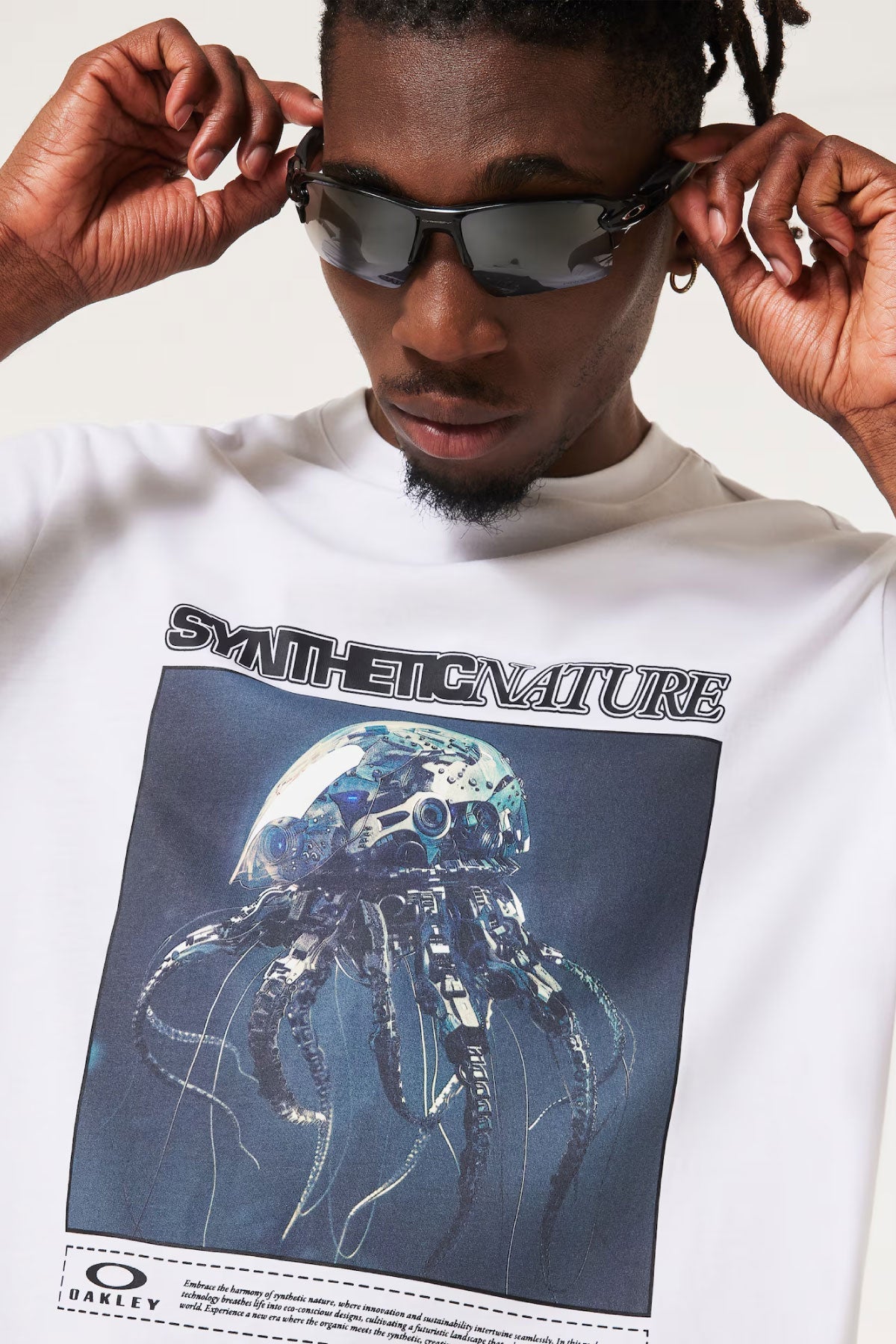 [INVITED] [OAKLEY] FUTURESCAPE JELLYFISH TEE WHITE
